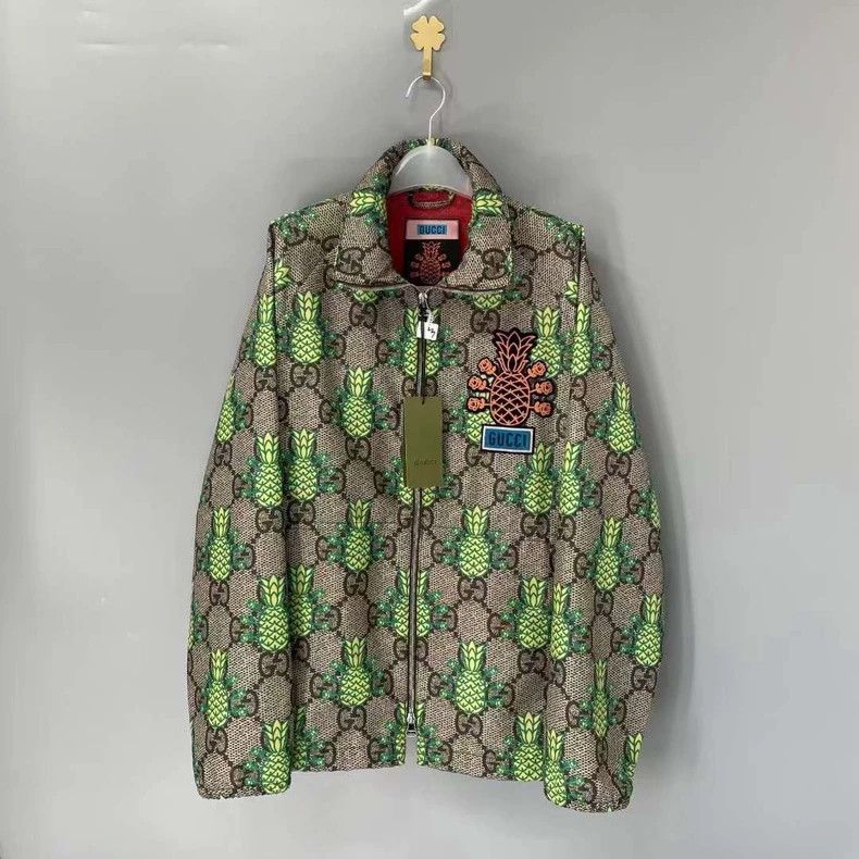 Gucci Gucci Pineapple series full logo zipper jacket 2501-Nextarr Size US S / EU 44-46 / 1 - 1 Thumbnail