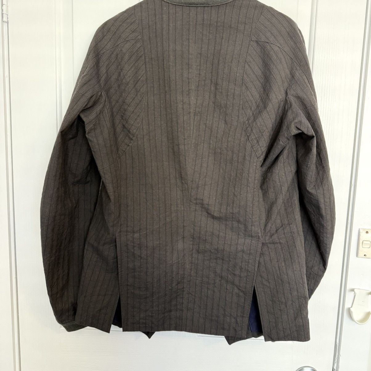 Ziggy Chen Ziggy Chen Structured Stripe wool blend Jacket – Artisan Size US M / EU 48-50 / 2 - 2 Thumbnail