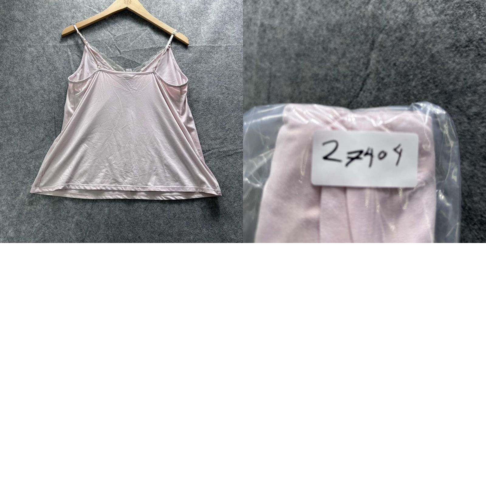 Vintage Flora by Flora Nikrooz Camisole Tank Top Womens Large Pink Lace Trim V Neck camisole tank top womens L Pink Lace Trim V-Neck Size L / US 10 / IT 46 - 8 Thumbnail
