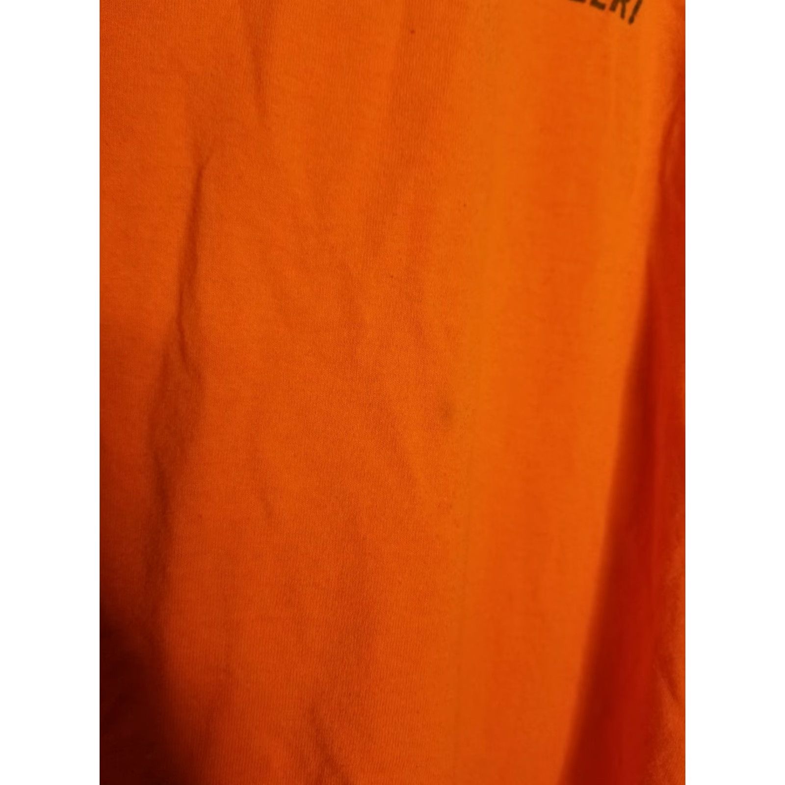 Doublet VINTAGE Unbranded Shirt Mens 3XLT Orange Vegetarian T Shirt Save A Tree Shoot A Deer Double Sided Distressed 1980s Mens MENS 3X VEGETARIAN T SHIRT Size US XXL / EU 58 / 5 - 4 Thumbnail