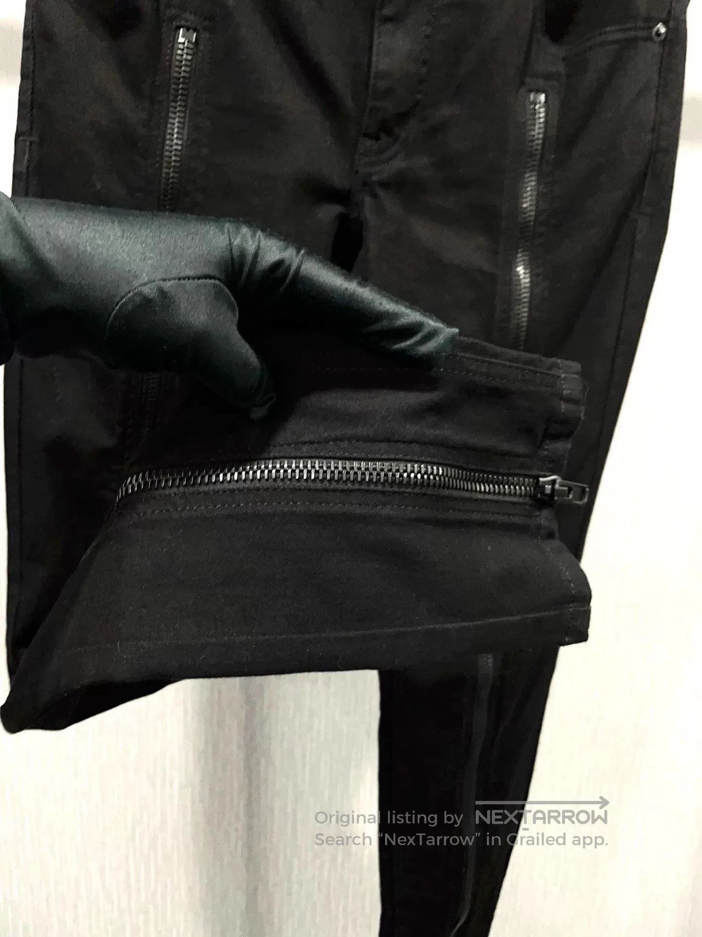 Givenchy GIVENCHY Black Zipper Design Skinny Jeans. Size US 38 / EU 54 - 6 Thumbnail