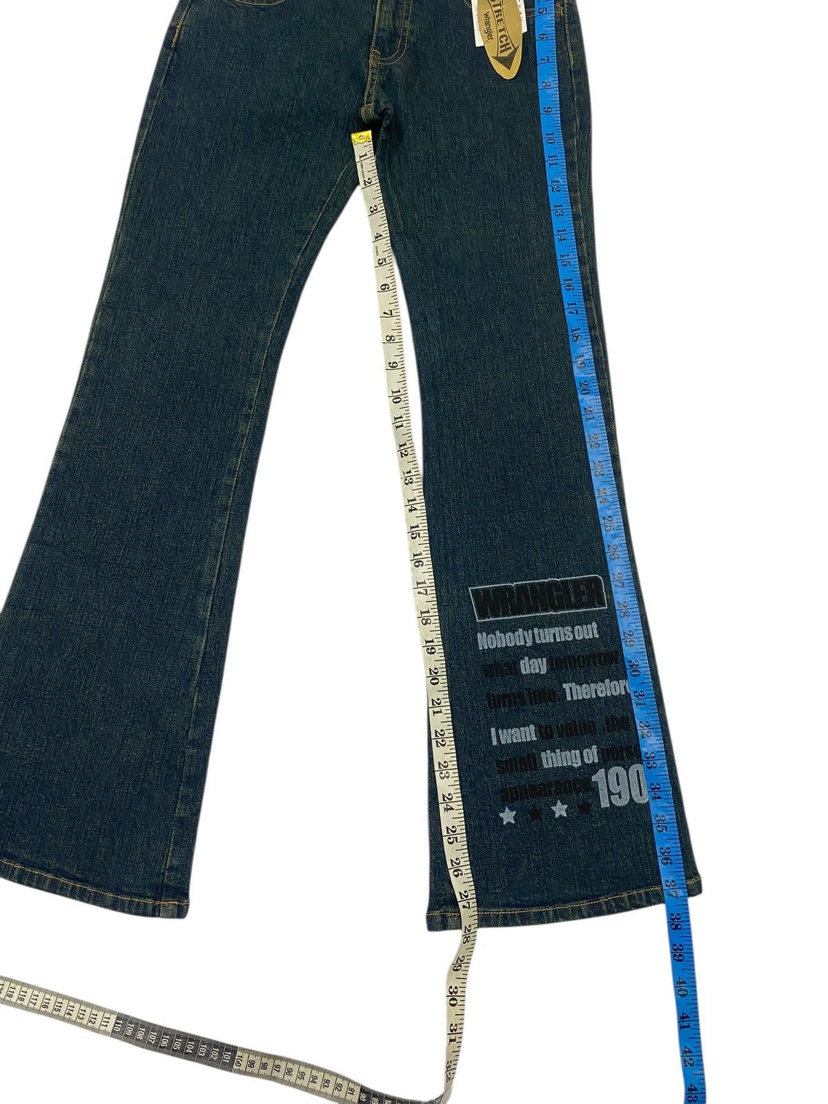 Wrangler Wrangler stretch painted flare jeans Size 27" / US 4 / IT 40 - 4 Thumbnail