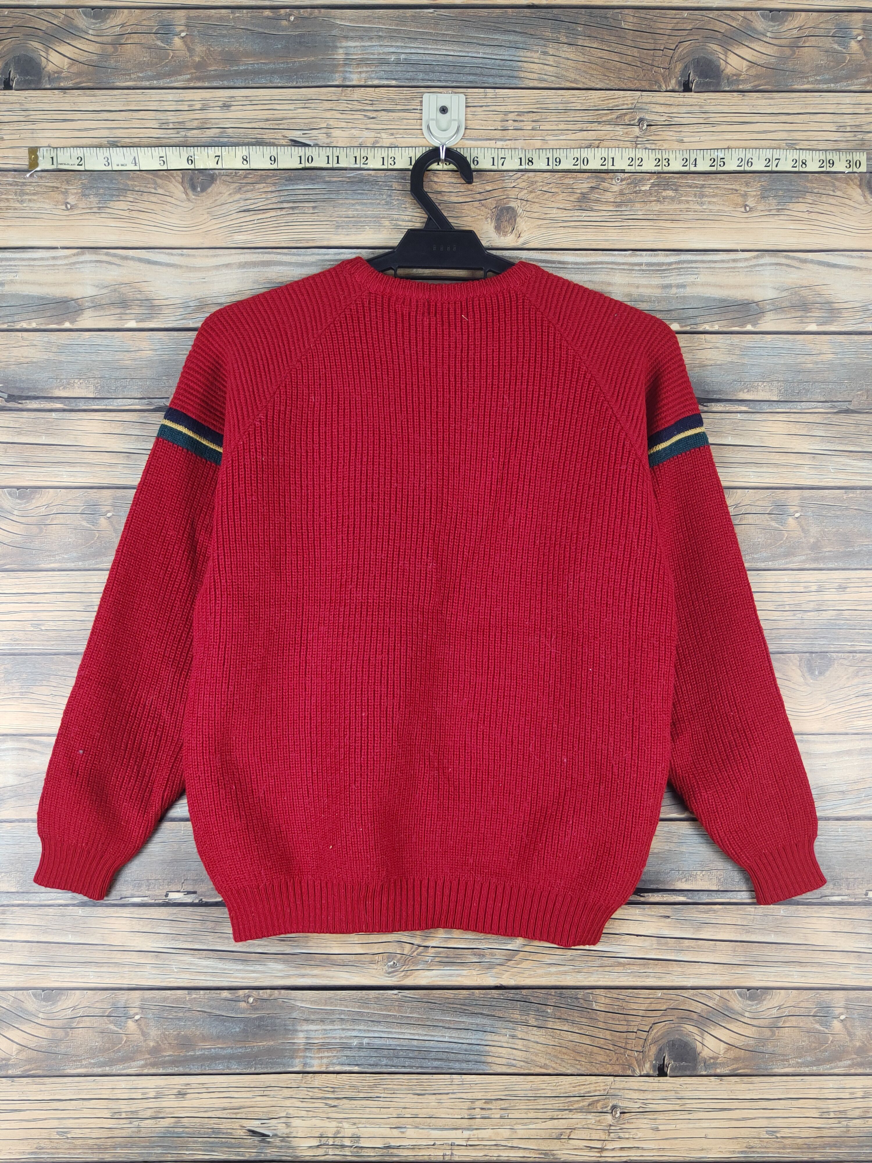 Homespun Knitwear × Japanese Brand × Vintage Ivyger Red Knitwear vintage Sweatshirts #W1510 Size S / US 4 / IT 40 - 7 Thumbnail
