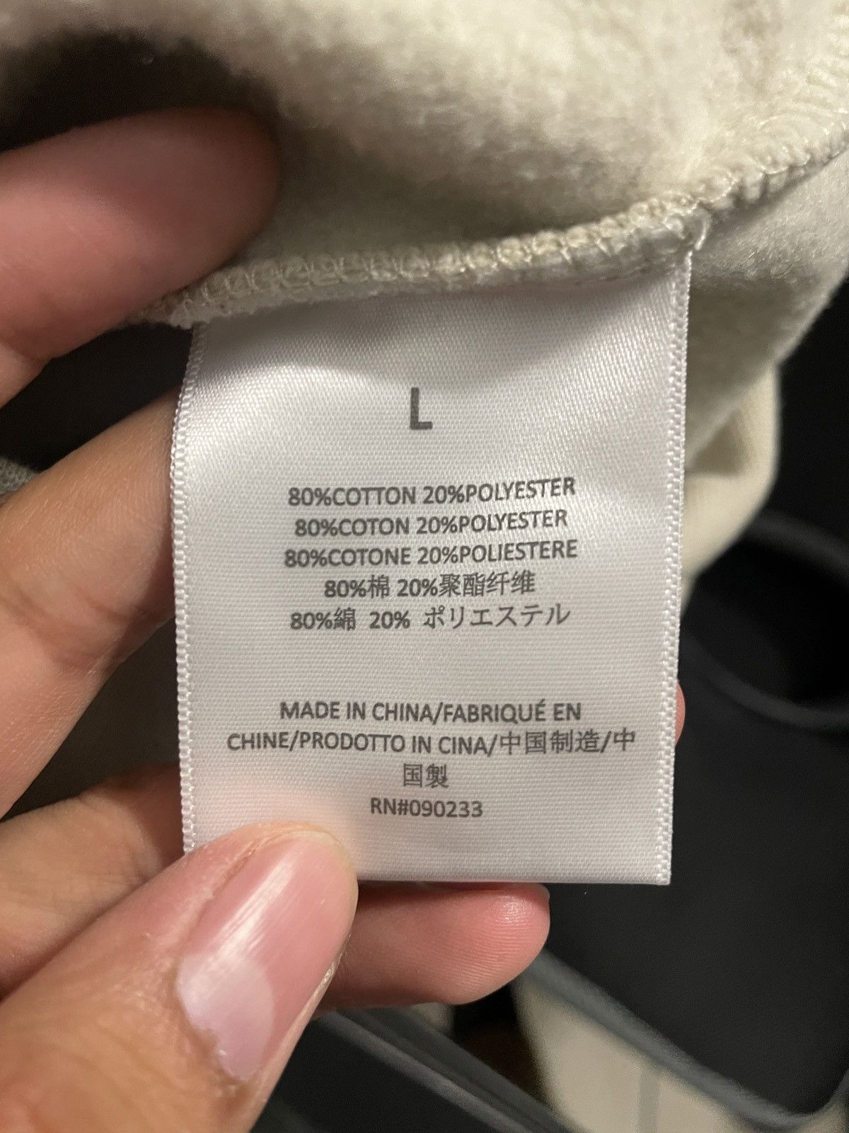 Essentials Fear of God Men's Grey and Cream Sweatshirt Size US L / EU 52-54 / 3 - 9 Thumbnail