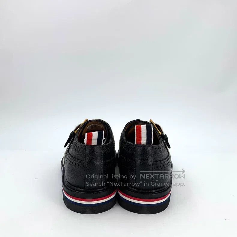 Thom Browne Thom Browne Black block carved striped fabric belt casual Size US 7 / EU 40 - 4 Thumbnail