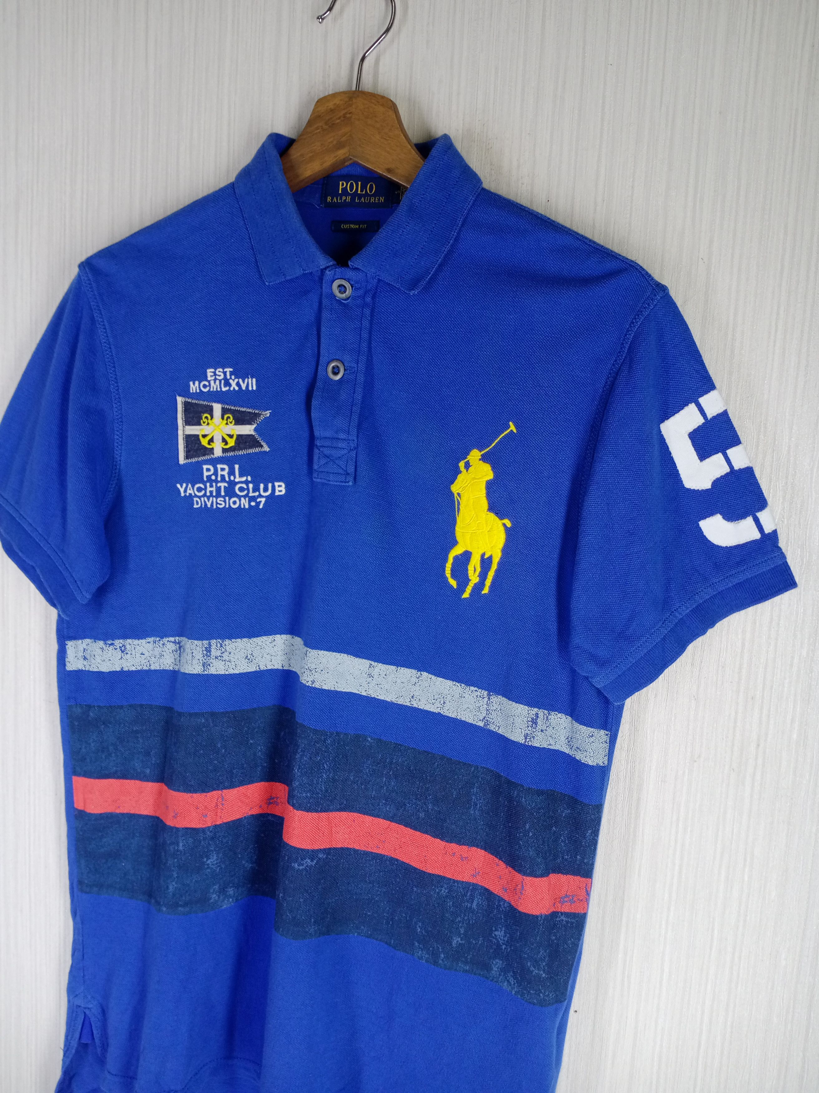 Polo Ralph Lauren Rare Vintage Polo Ralph Lauren PRL Yatch Club Polo Shirt Size US S / EU 44-46 / 1 - 3 Thumbnail