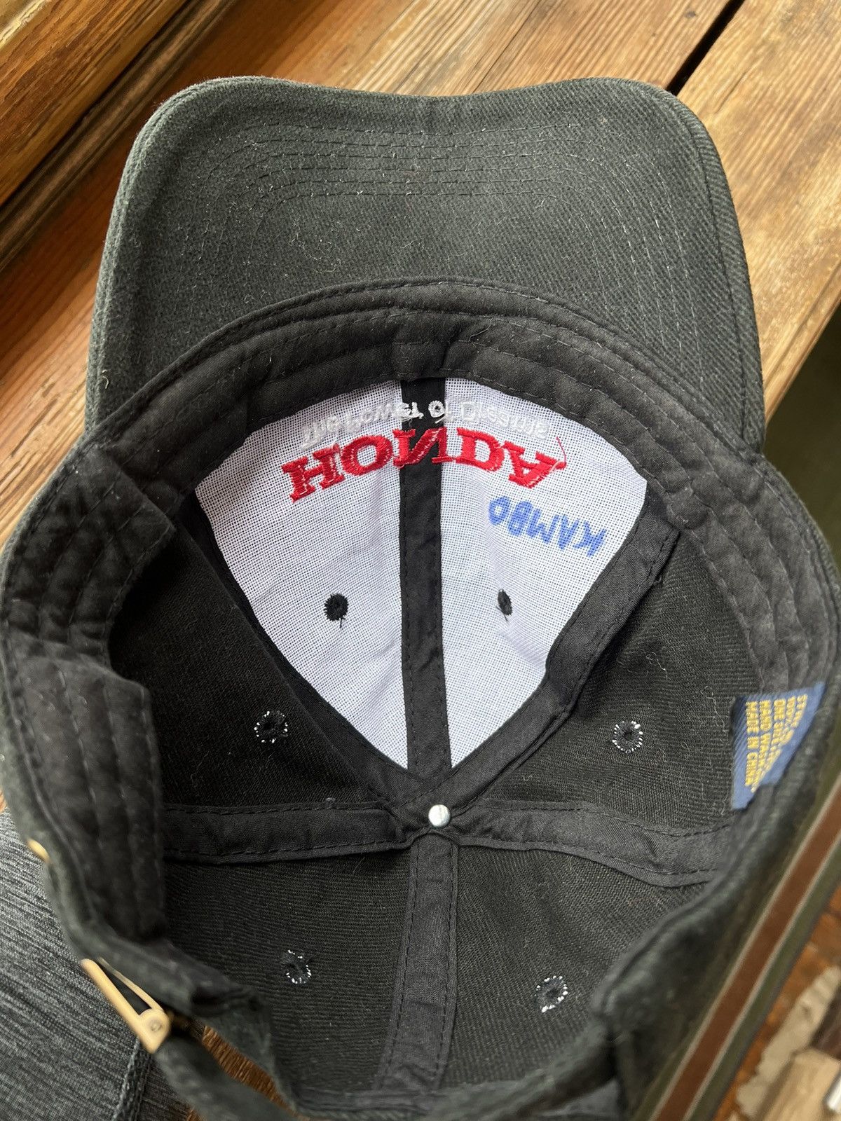 Vintage Vintage 90s Honda Racing Hat Cap Black Size ONE SIZE - 13 Thumbnail