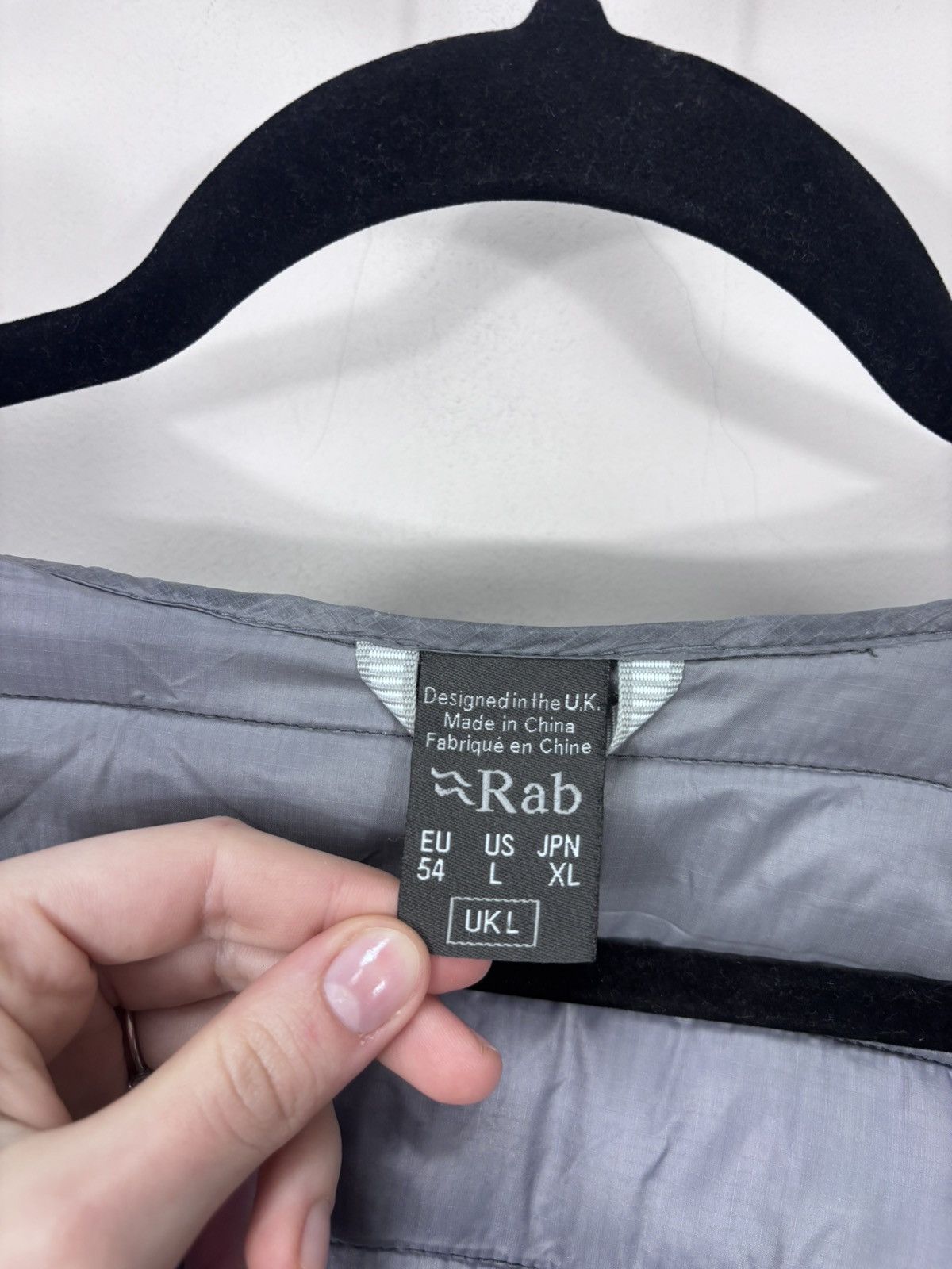 Rab Rab Nebula Men’s Navy Grey Pertex Insulated Puffer Jacket Size US L / EU 52-54 / 3 - 14 Thumbnail