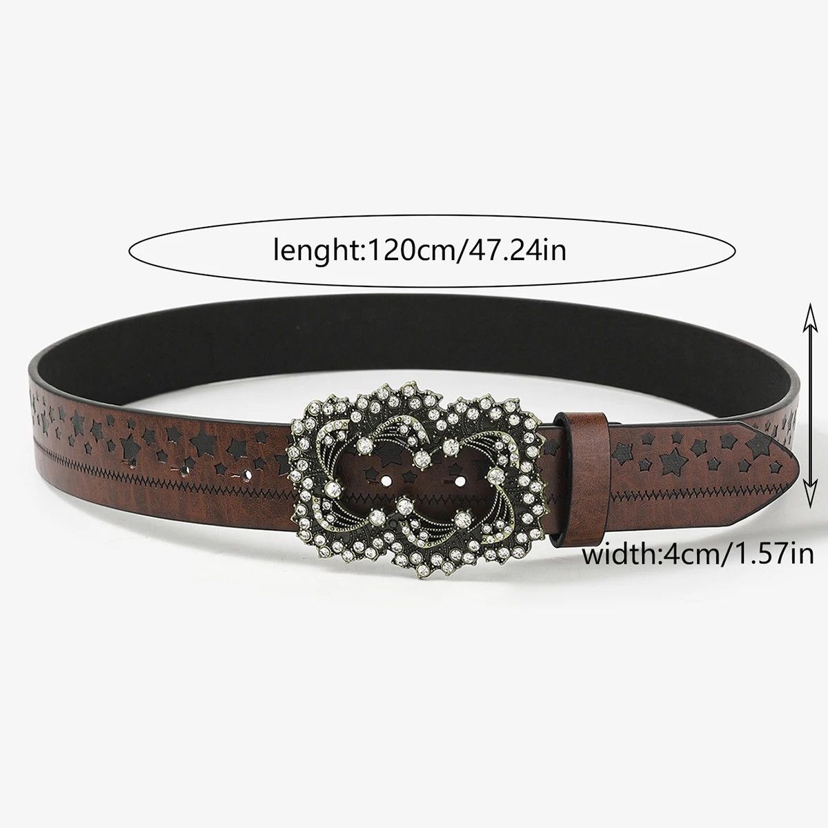 Japanese Brand × Vintage fashion embossed hollow belt Size ONE SIZE - 3 Thumbnail