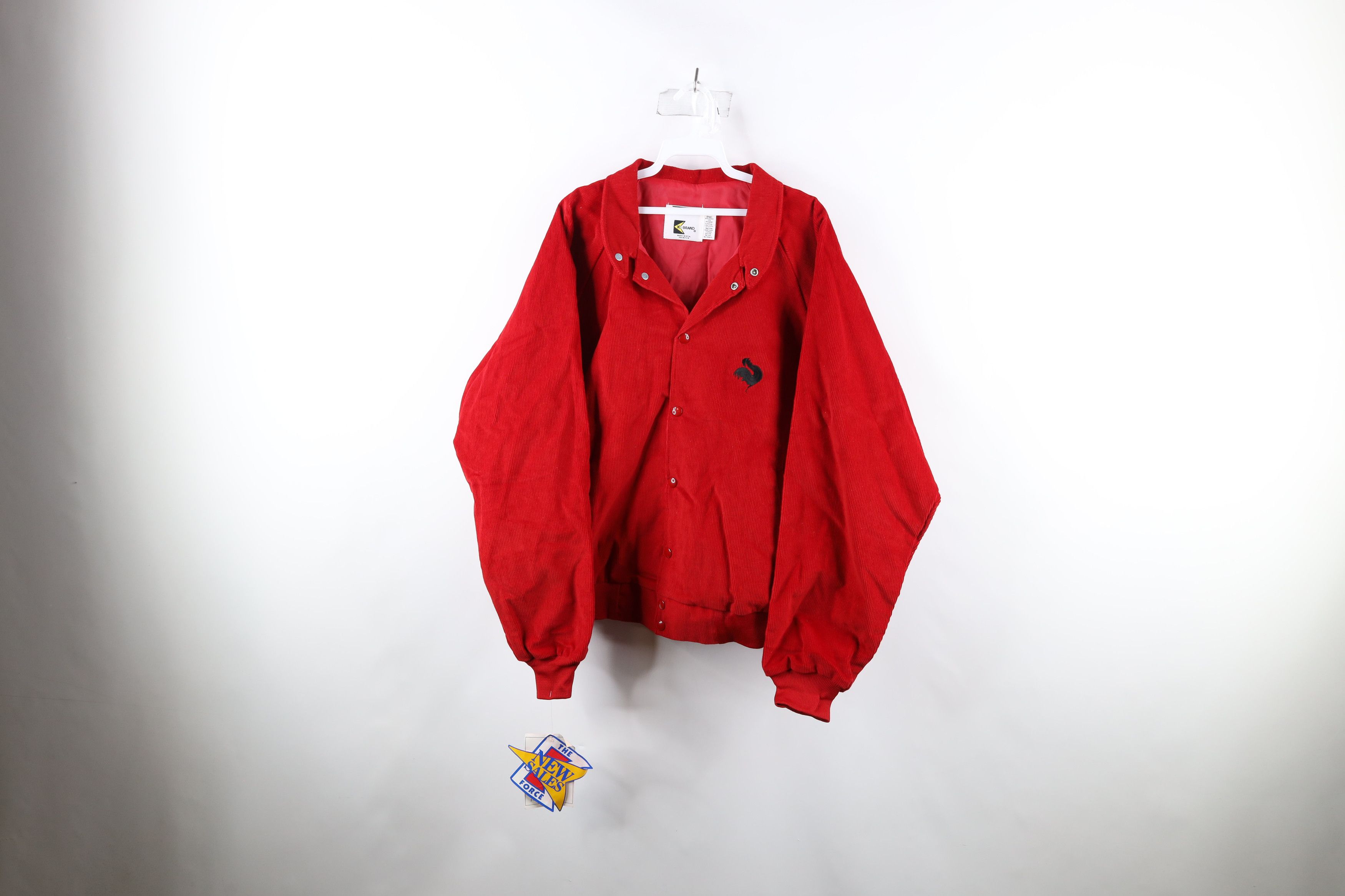 image of Deadstock Vintage 90's Streetwear Bomber Jacket Red Usa, Men's (Size XL)