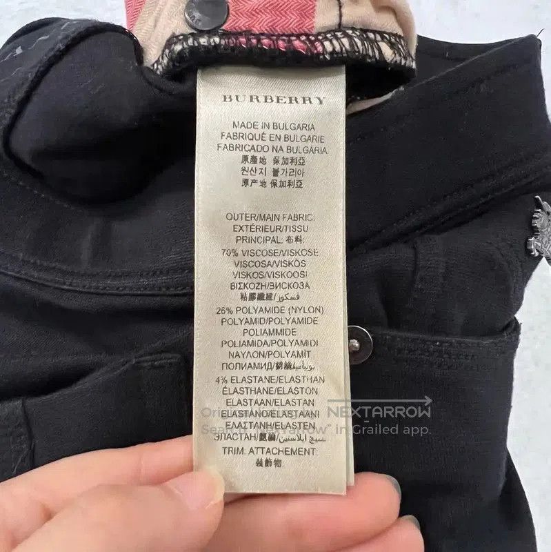 Burberry Burberry Summer Black Cotton Casual Pants. Size 24" / US 00 / IT 34 - 4 Thumbnail