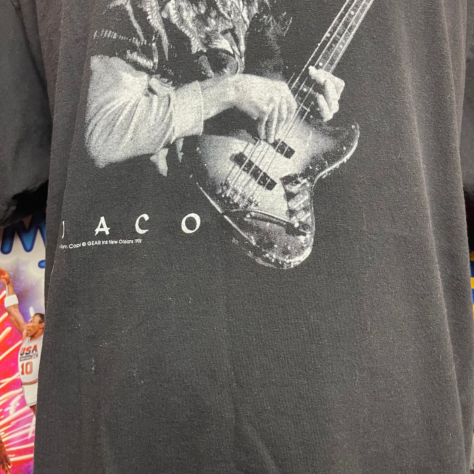 Vintage Vintage Jaco Pastorius 1998 Gear Ink Inc Jazz Tee Size US XL / EU 56 / 4 - 3 Thumbnail