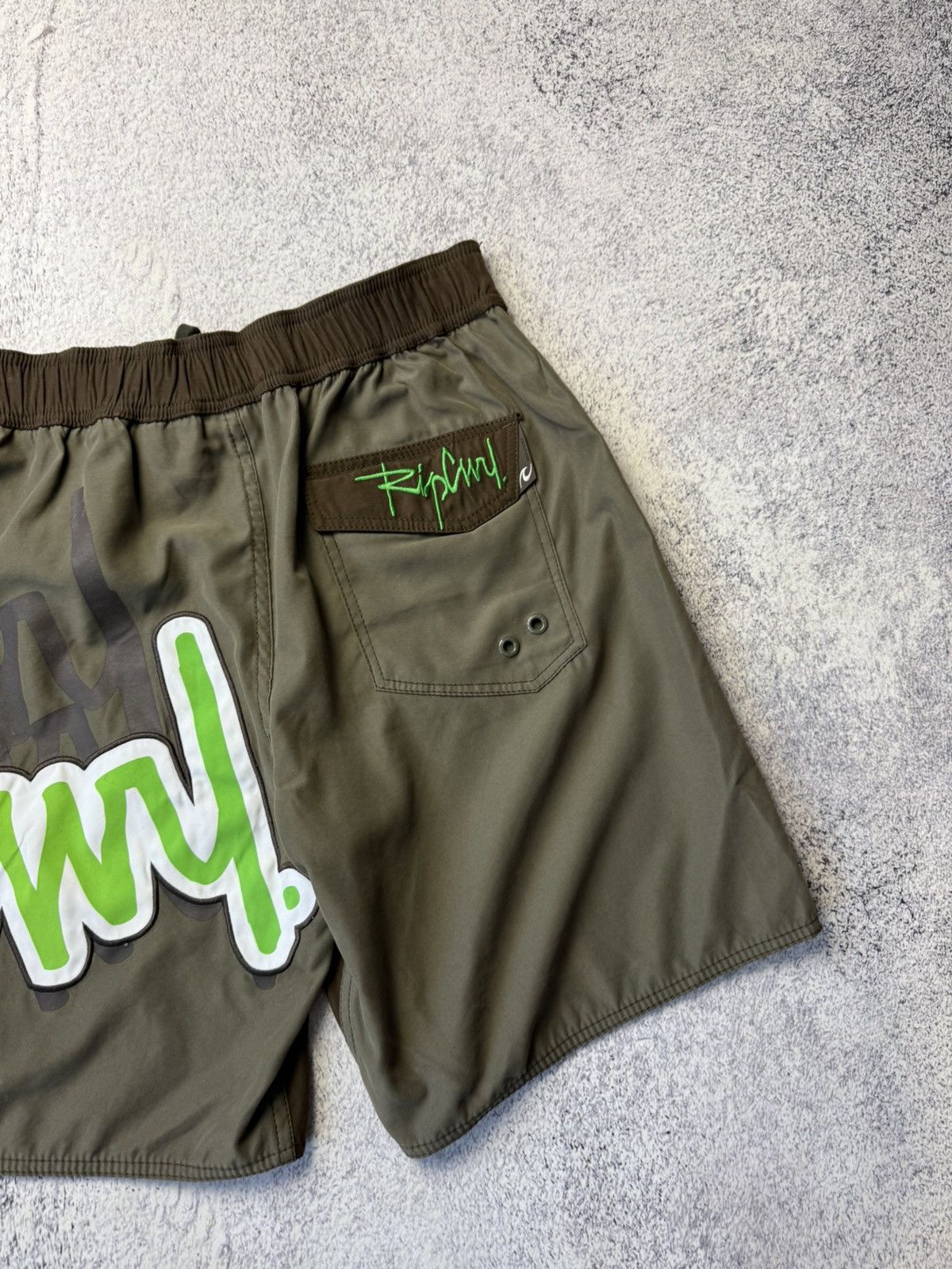 Rip Curl Vintage Rip Curl Big Logo Nylon Shorts USA OOs Size US 34 / EU 50 - 22 Thumbnail