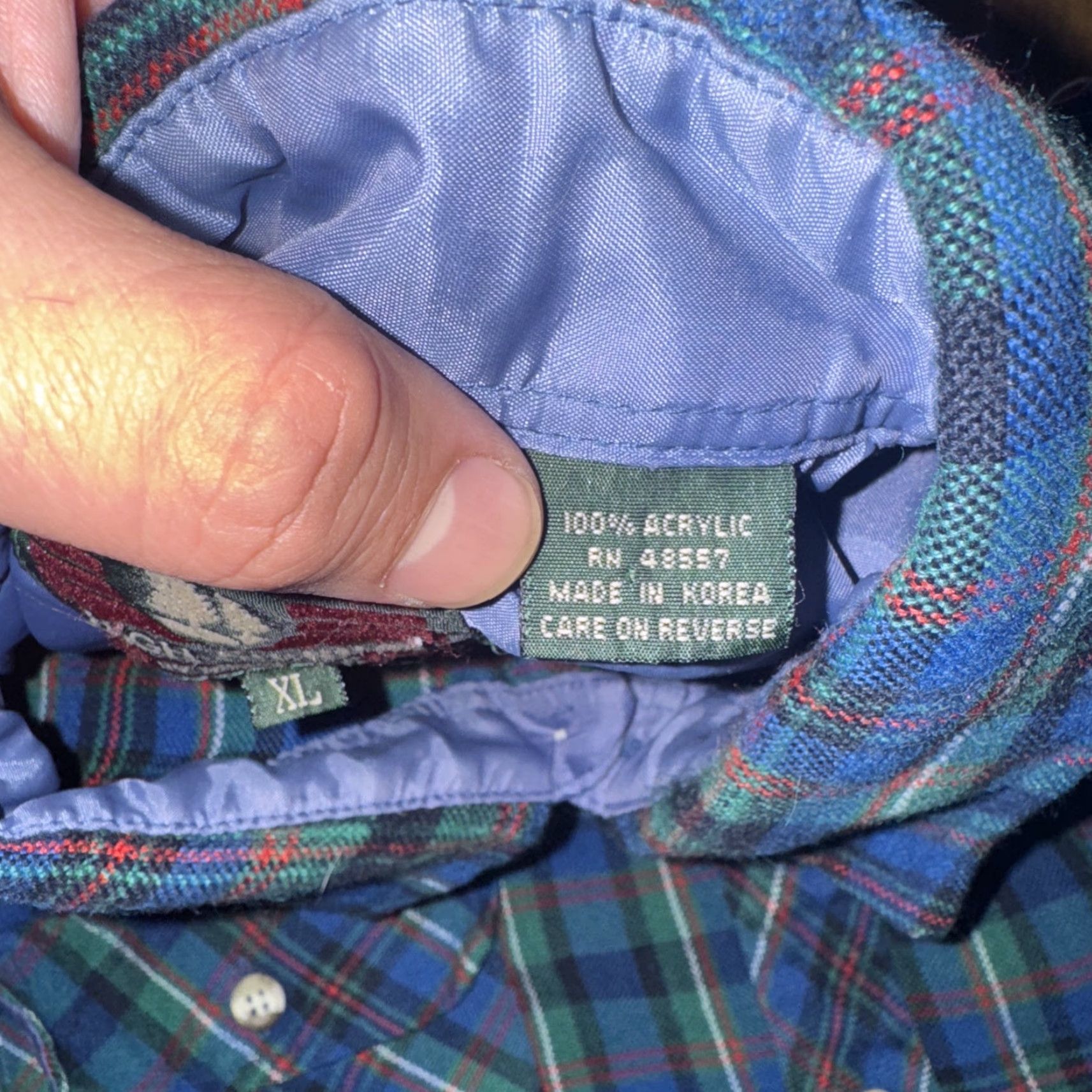 High Sierra VINTAGE High Sierra Shirt XL Men Blue Plaid Flannel Button-Up Long Sleeve 90s Outdoor Workwear Size US XL / EU 56 / 4 - 4 Thumbnail