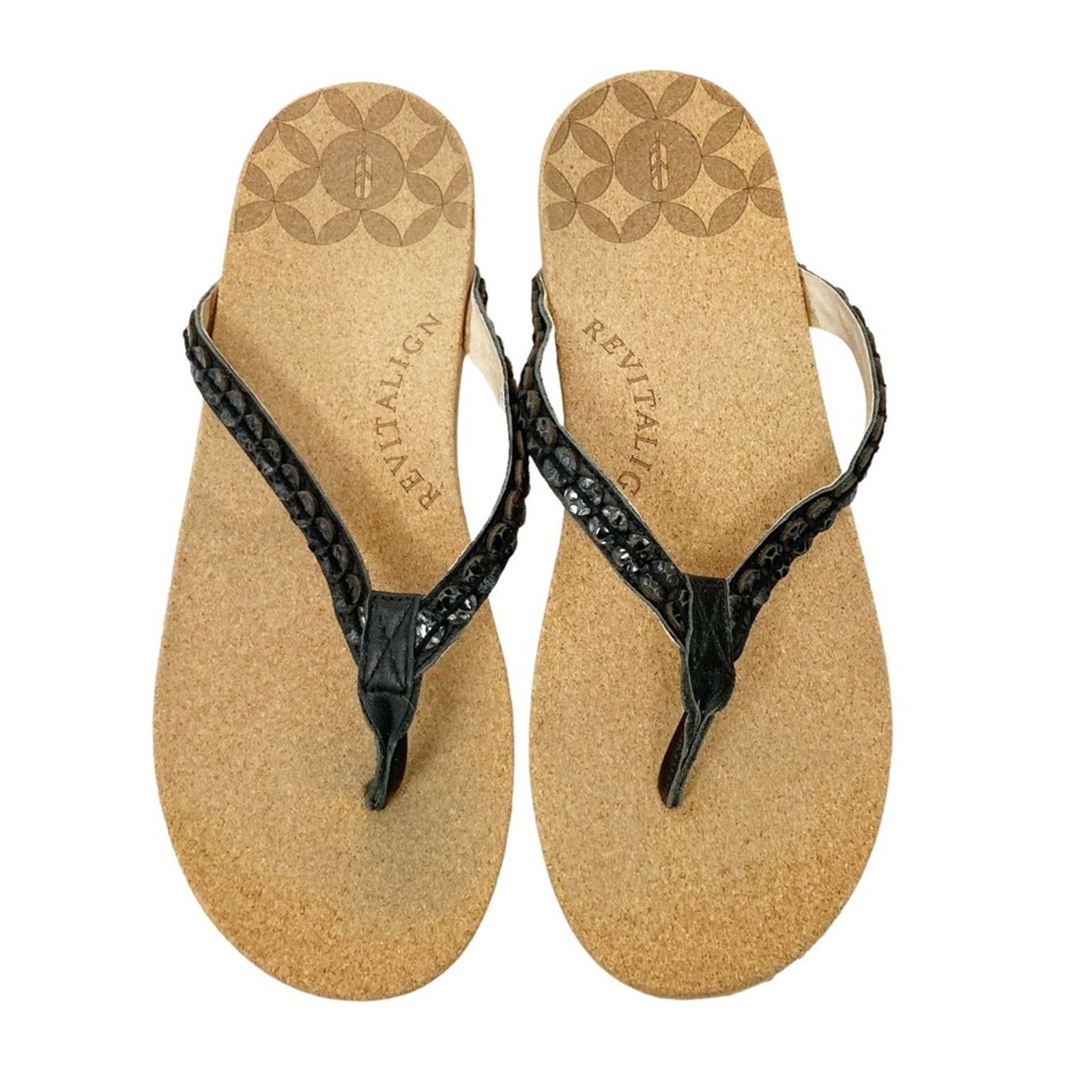 Other Revitalign Black Flip Flops Sz 9 Size US 9 / IT 39 - 3 Thumbnail