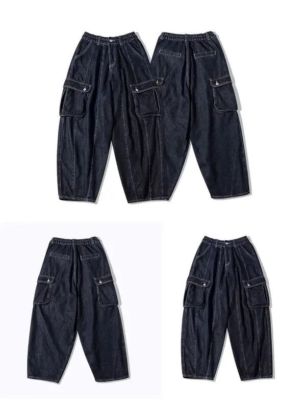 VIBE Vintage Streetwear Pocket wide leg jeans y2k hip hop Size US 32 / EU 48 - 7 Thumbnail