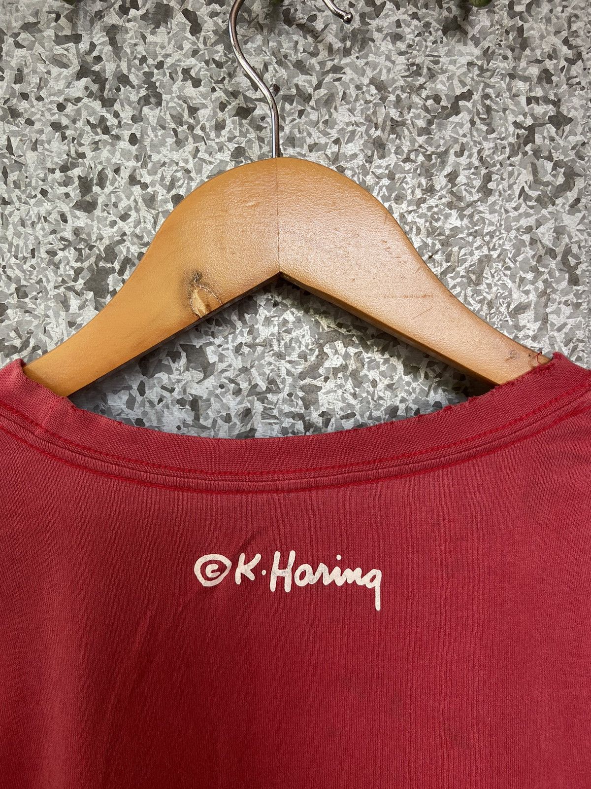 Keith Haring 🔥 Vtg 90s Vtg Keith Haring t shirt long sleeve distressed Size US M / EU 48-50 / 2 - 4 Thumbnail