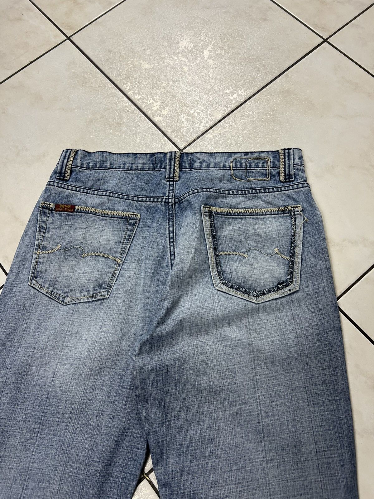 If Six Was Nine Vintage Teddy Smith y2k distressed denim flared jeans pants Size US 34 / EU 50 - 15 Thumbnail