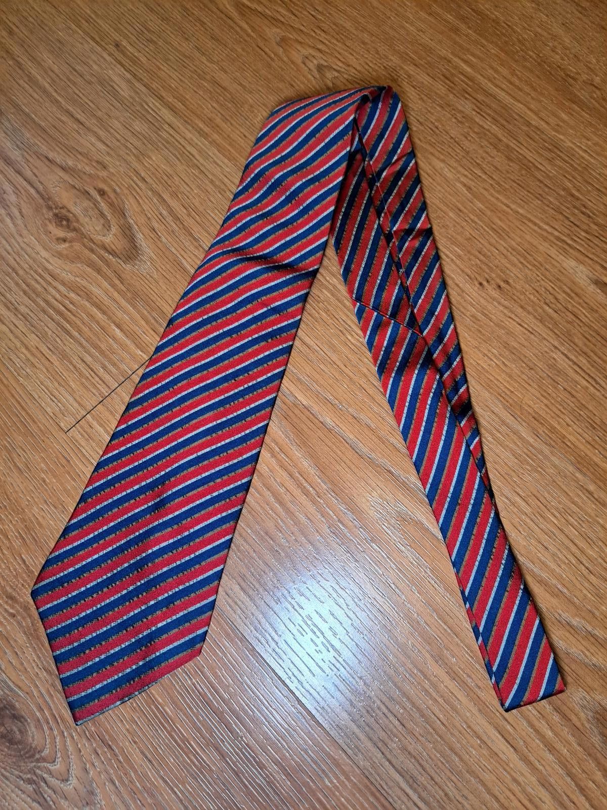 J.Crew J Crew Silk Tie Striped Multicolor Handmade Wide Necktie Size ONE SIZE - 5 Thumbnail