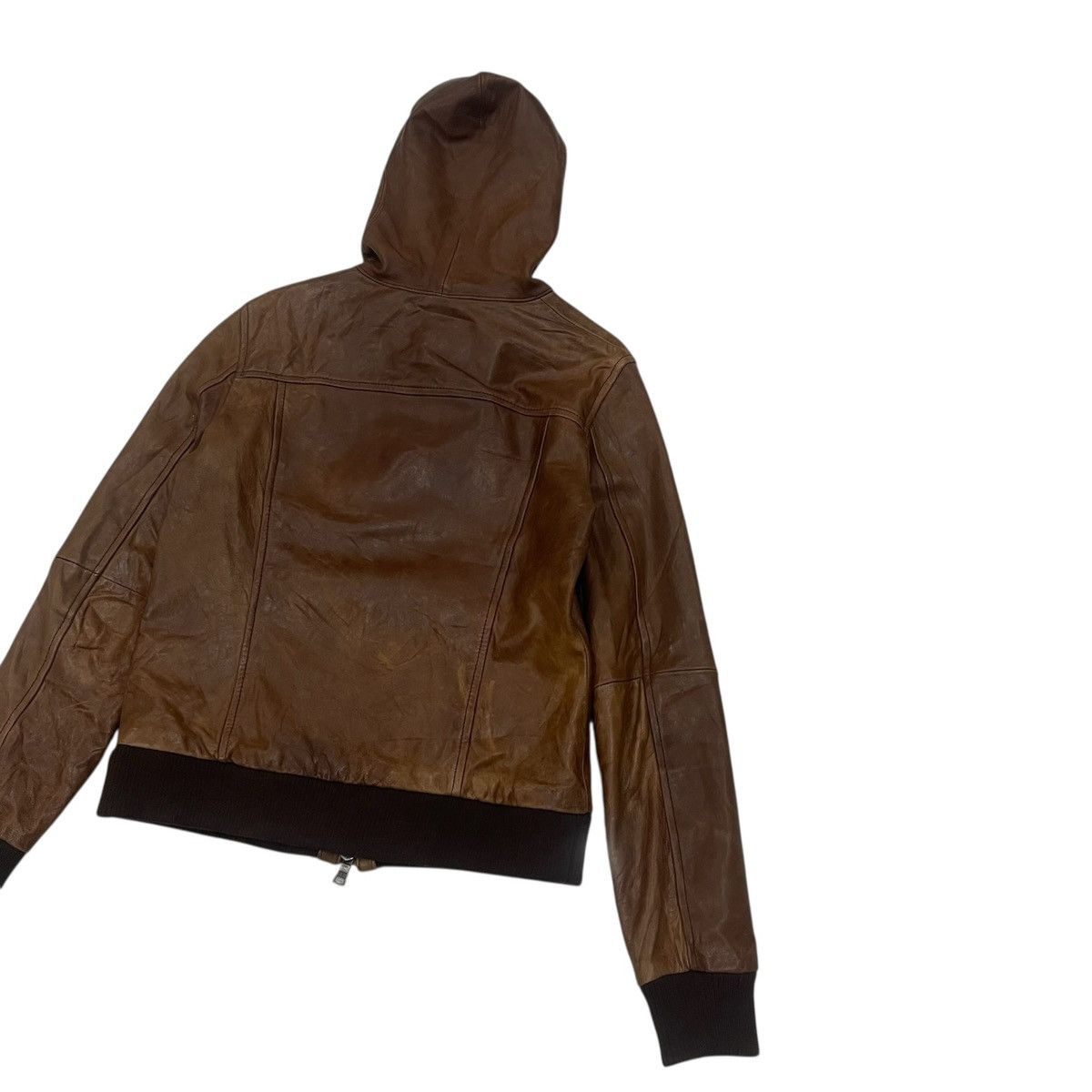 Beams Plus Vintage Beams Lamb Leather Hoodie Jacket Size S / US 4 / IT 40 - 11 Thumbnail