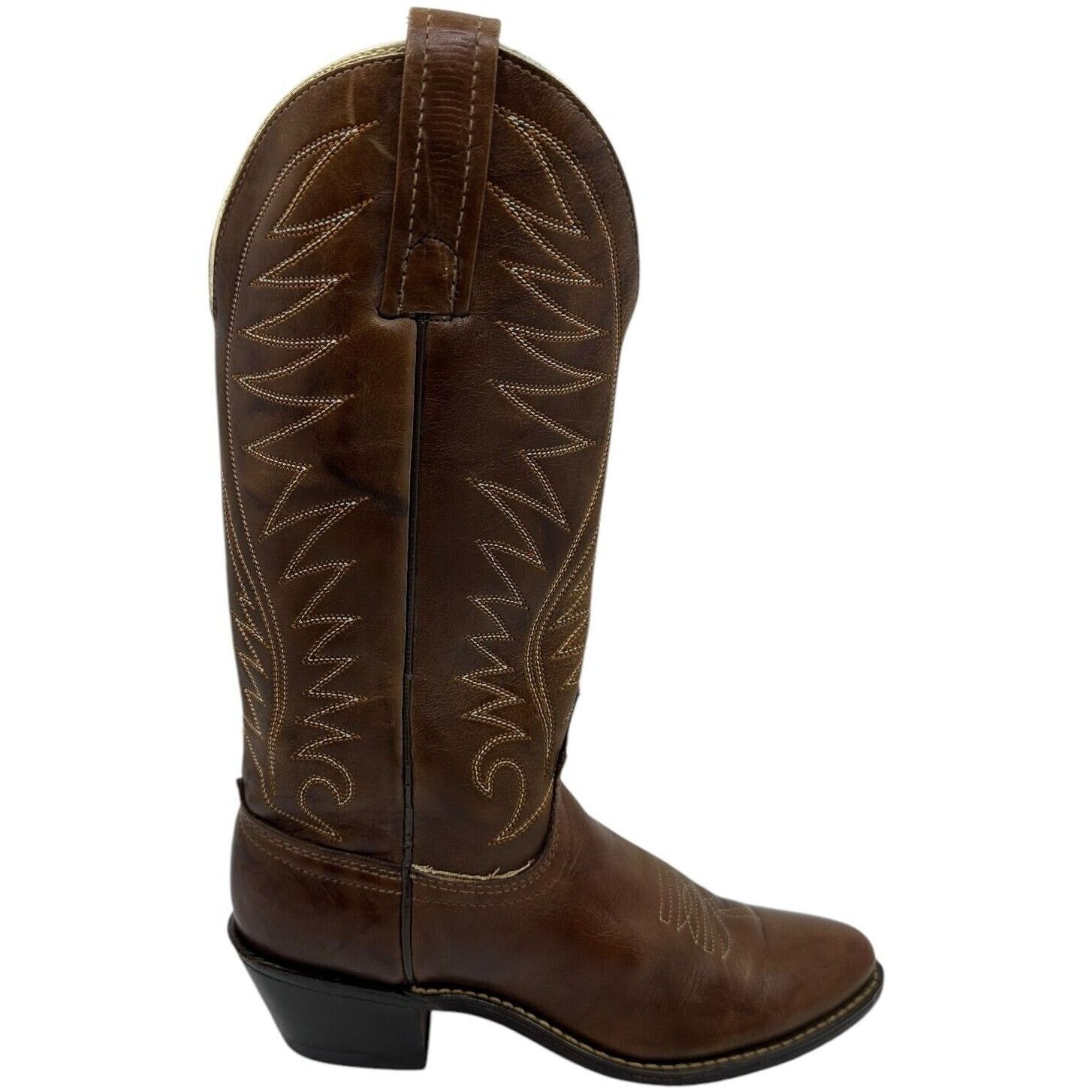 Acme Clothing Vintage Acme Men's Cowboy Western Boots Brn Leather USA 5C Size US 5 / EU 37 - 6 Thumbnail