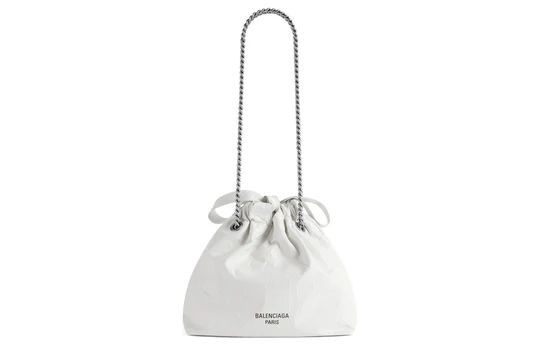 Balenciaga o1tr1nto0126 Size: OS / Crush XS Tote Bag in White Size ONE SIZE - 6 Thumbnail