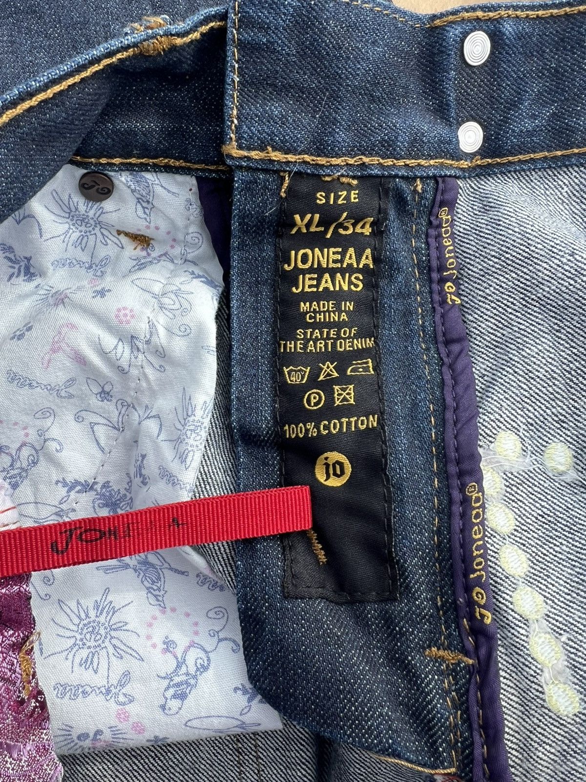 Japanese Brand Joneaa Shark Face Jeans Size US 34 / EU 50 - 5 Thumbnail