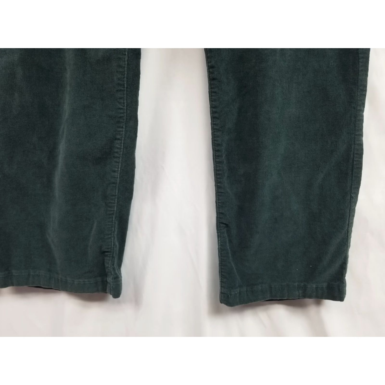 Calvin Klein Calvin Klein Women's Jeans Straight Corduroy Green Size 14 90s Button Dark Jeans Corduroy 100% Cotton Regular Women Size 36" / US 14 / IT 50 - 3 Thumbnail