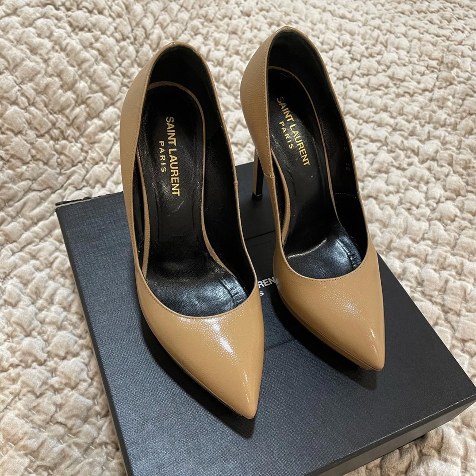 Yves Saint Laurent Saint Laurent YSL pumps vitello vernice heels Size US 8 / IT 38 - 1 Thumbnail