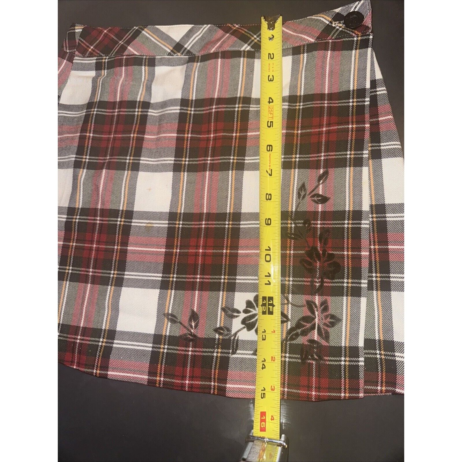 Other Urban Vibe Plaid Mini Skirt Womens MISSING SIZE Wrap Floral Size 27" / US 4 / IT 40 - 8 Thumbnail