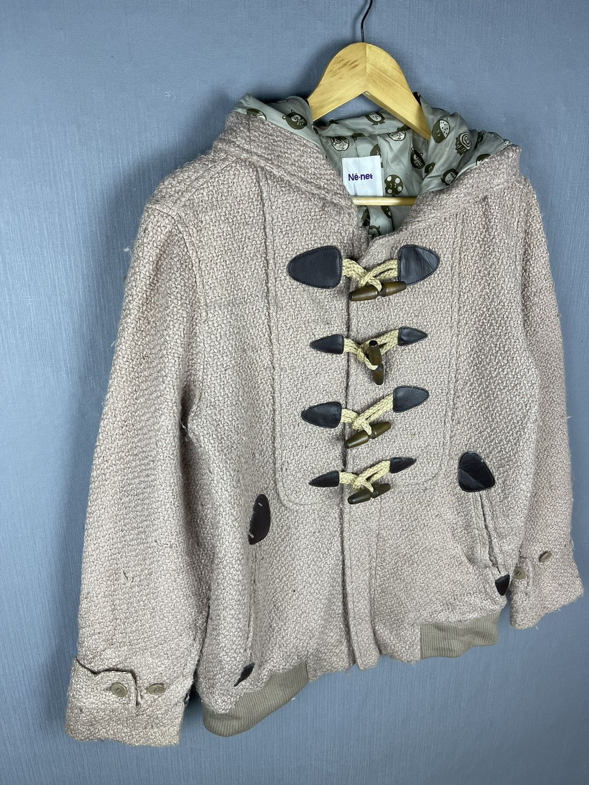 Issey Miyake × Ne-Net × Vintage Vintage Issey Miyake Ne-Net Duffle Hoodie Jacket Size US M / EU 48-50 / 2 - 5 Thumbnail