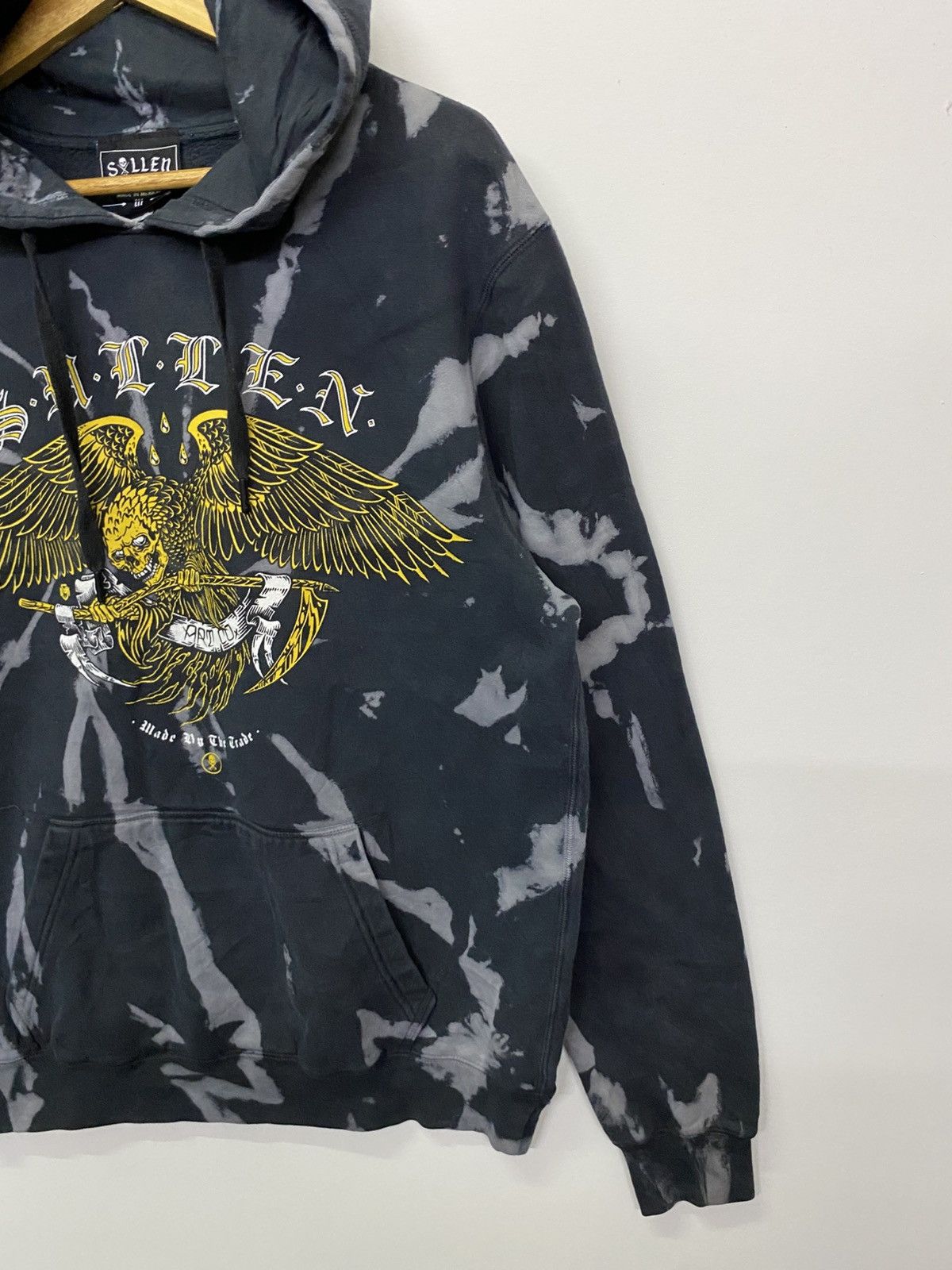 Japanese Brand Shllen Skulls Big Print Tye Dye Hoodie Sweatshirt Size US M / EU 48-50 / 2 - 3 Thumbnail
