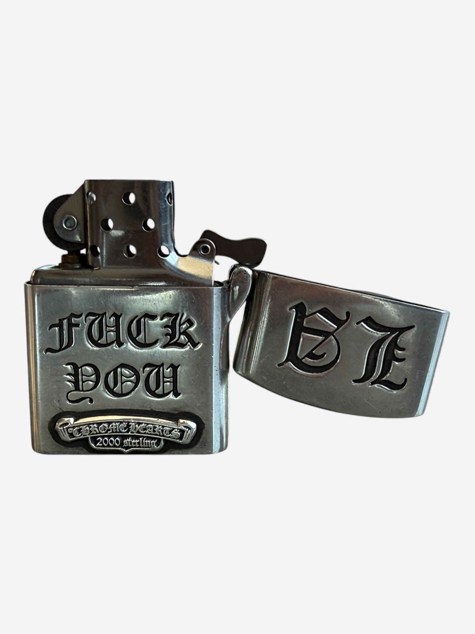 Chrome Hearts Chrome Hearts Silver Los Angeles Exclusive Cross Lighter Size ONE SIZE - 6 Thumbnail