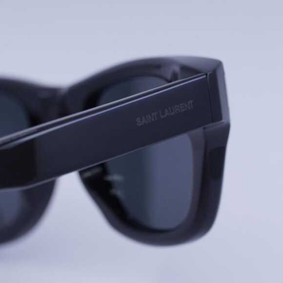 Saint Laurent Paris 🕶️ New Saint Laurent SL801 001 Sunglasses - Shiny Black Size ONE SIZE - 5 Thumbnail