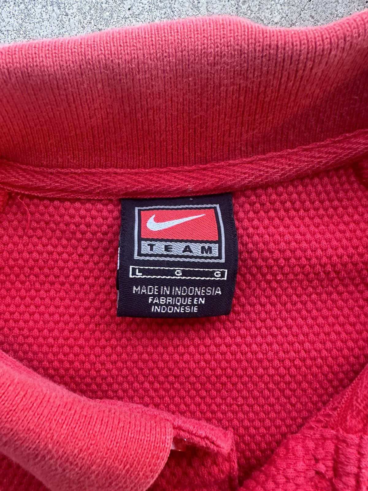 NCAA × Vintage 90s Nike Ole Miss Waffle Print Gameday Polo Size US L / EU 52-54 / 3 - 3 Thumbnail