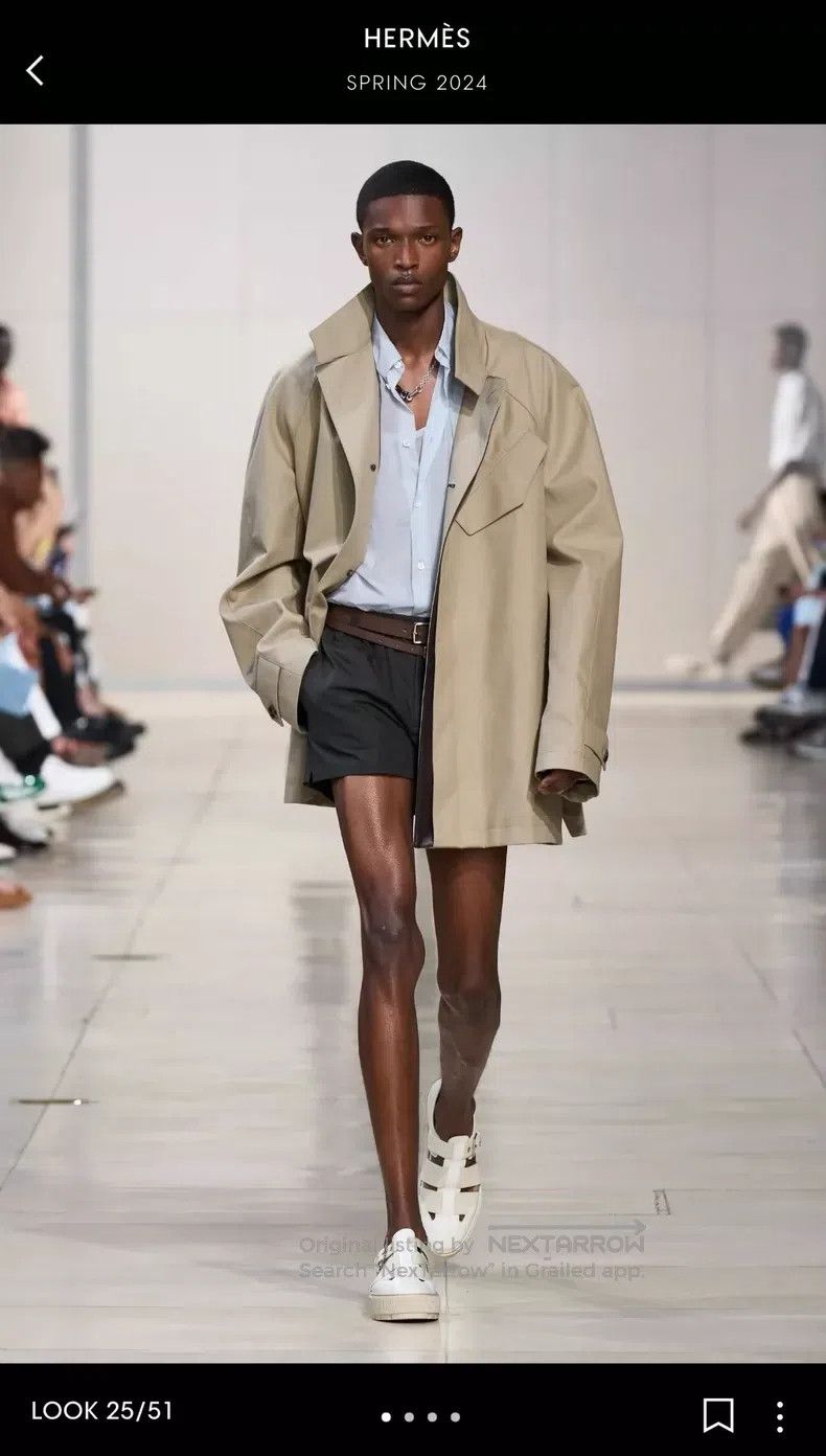 Hermes Hermes Men's 2024 Runway Windbreaker Jacket Size US M / EU 48-50 / 2 - 2 Thumbnail