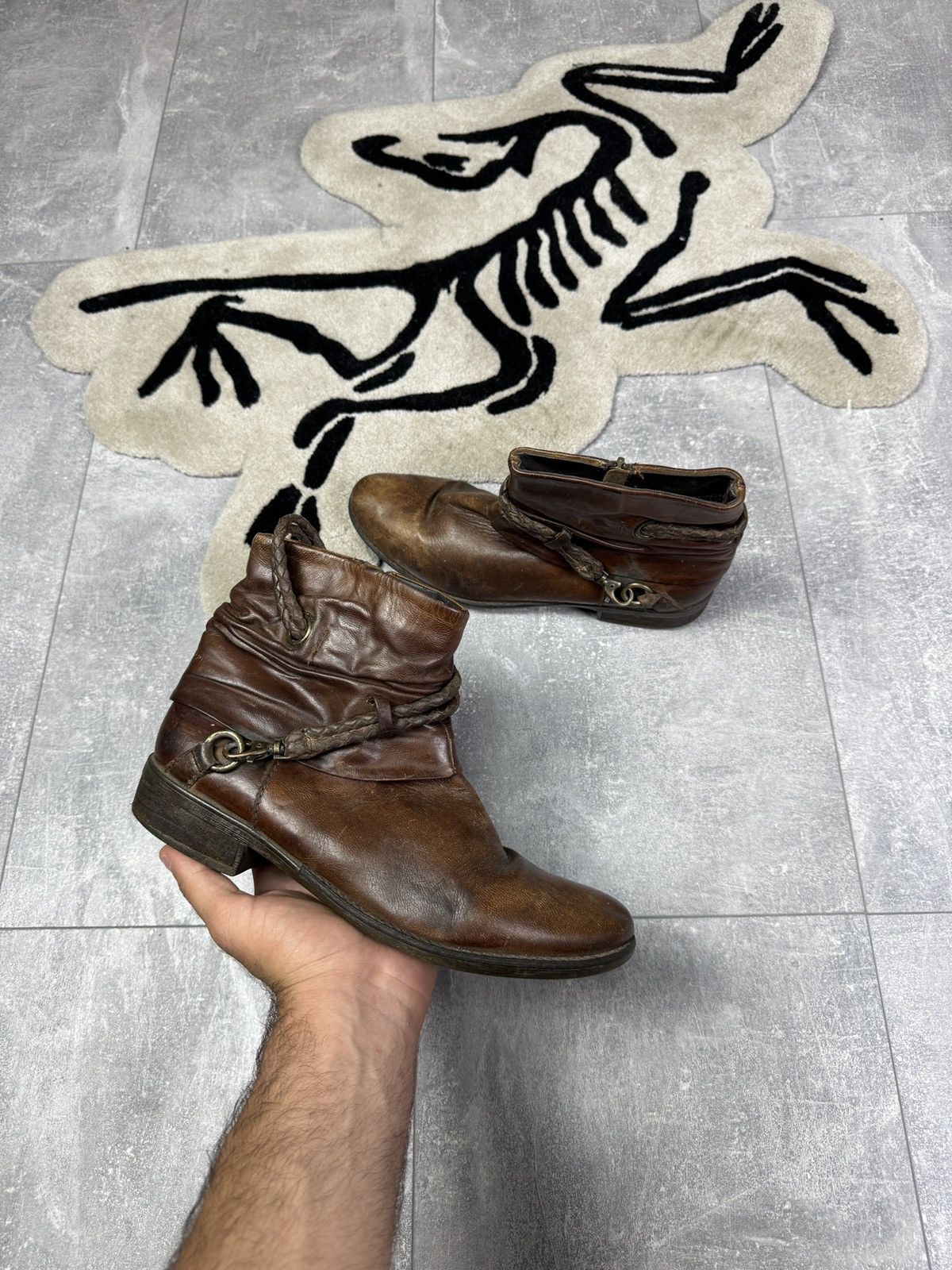 Vintage Vintage a.s.98 style leather boots sneakers size 40 as98 y2k Size US 7 / EU 40 - 1 Thumbnail