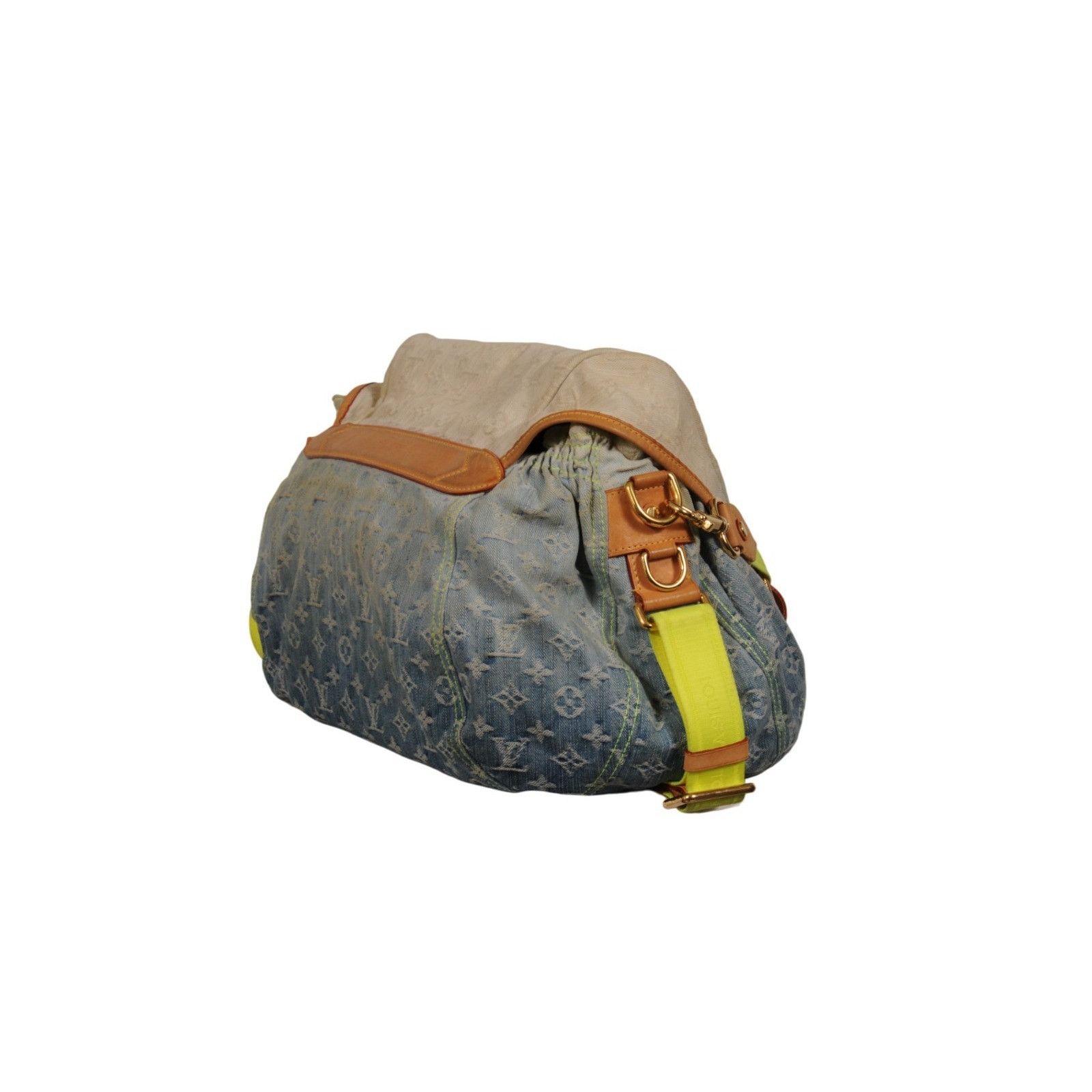 Louis Vuitton Sunrise Denim Lv Logo Monogram Messenger Travel Bag Size ONE SIZE - 4 Thumbnail