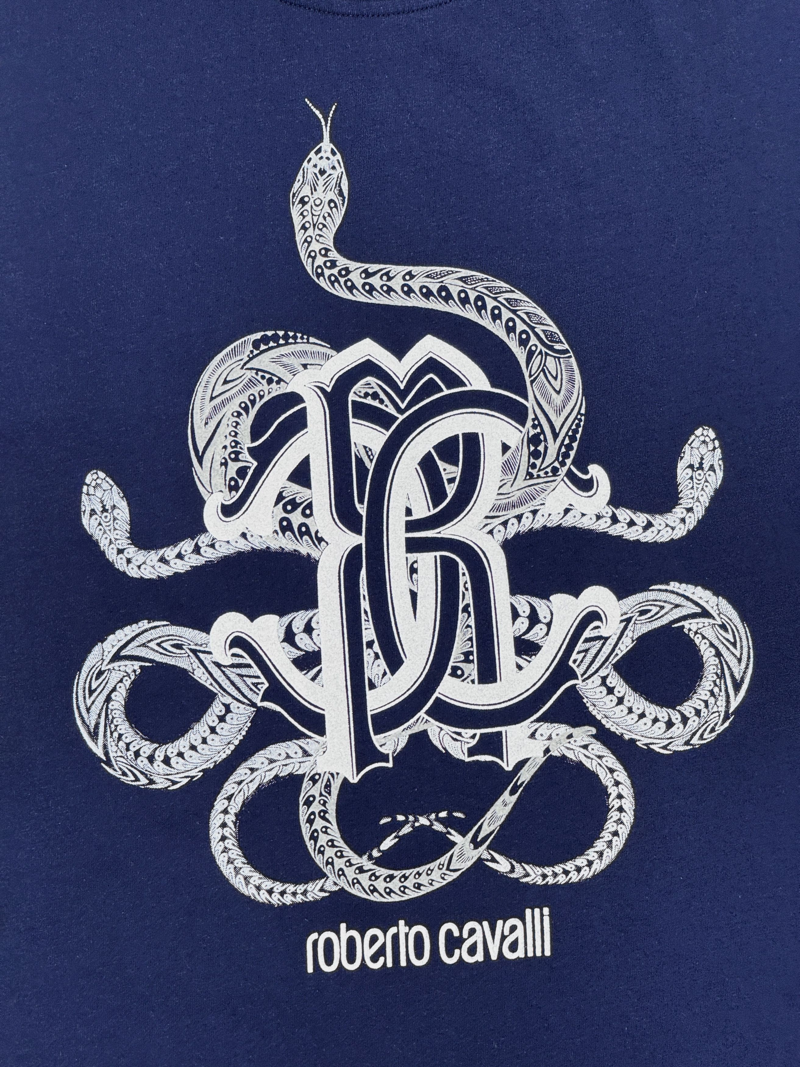 Roberto Cavalli Roberto Cavalli T-Shirt Snakes Logo Size US M / EU 48-50 / 2 - 7 Thumbnail