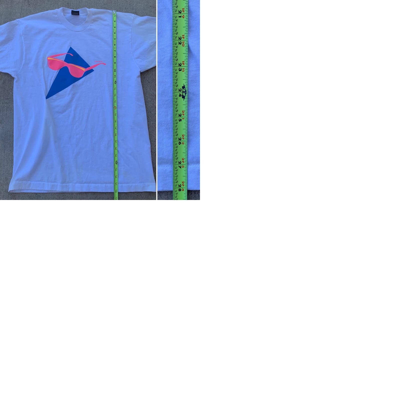Vintage VINTAGE Lake Tahoe T-Shirt Neon Sunglasses Graphics Single Stitch 1980s 90s XL Size US XL / EU 56 / 4 - 9 Thumbnail