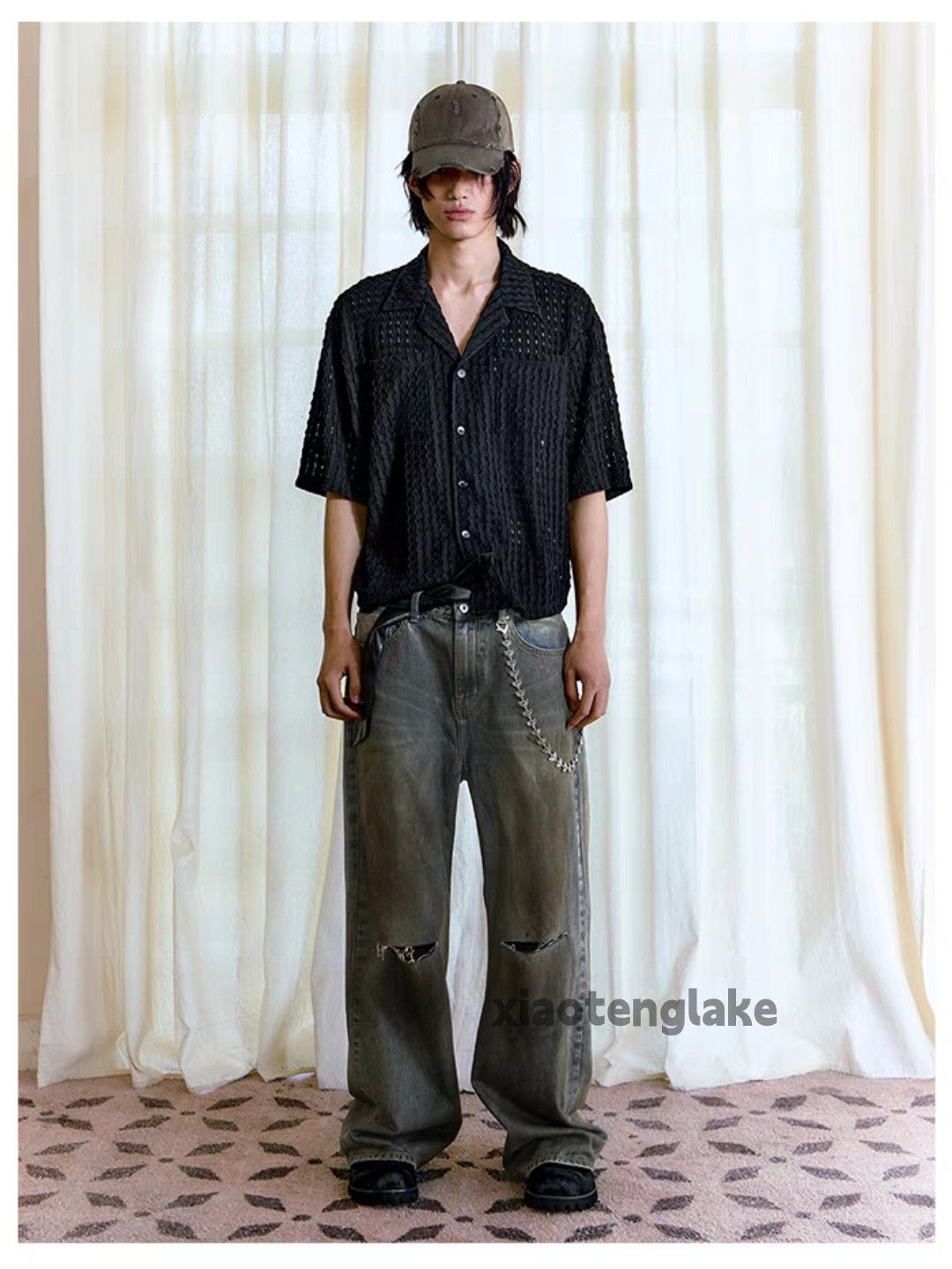 Vintage Unisex outdoor utility punk yuppie grunge hollow shirt Size US S / EU 44-46 / 1 - 4 Thumbnail