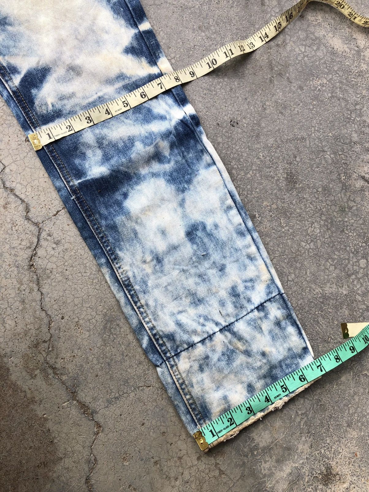 Japanese Brand BLEACHED⚡️⚡️TAKESHY KUROSAWA DISTRESSED DENIM Size US 31 - 11 Thumbnail