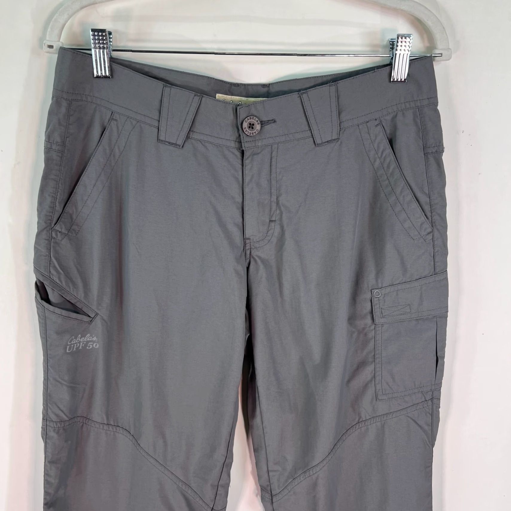 Vintage Cabela's Rain Pants Army Gray Nylon Lightweight Activewear 32x32 Small Adult Pants Mens Size US 32 / EU 48 - 2 Thumbnail