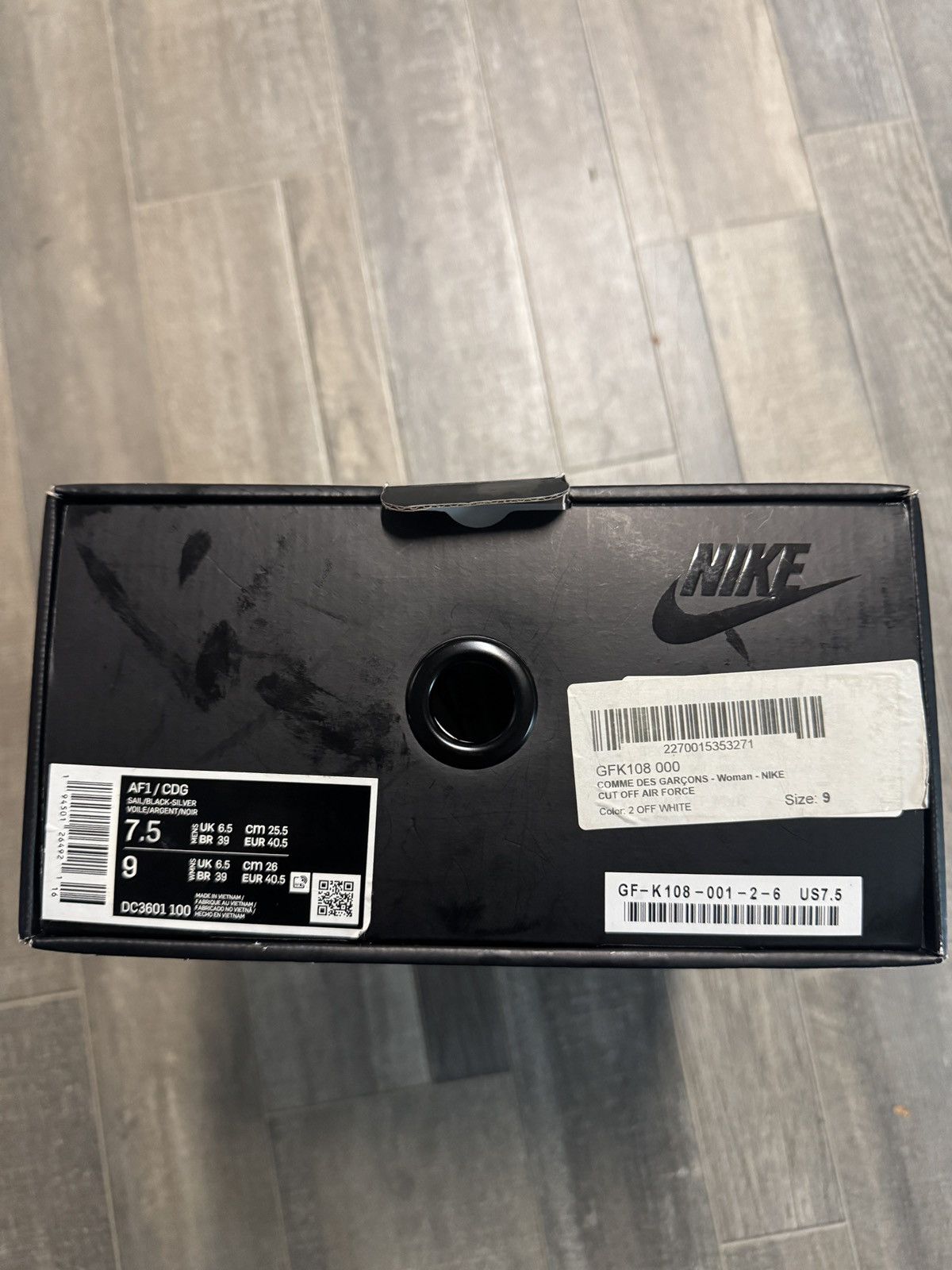 Comme des Garcons × Nike Nike Air Force 1 Mid Comme De Garcons Size US 9 / IT 39 - 8 Thumbnail