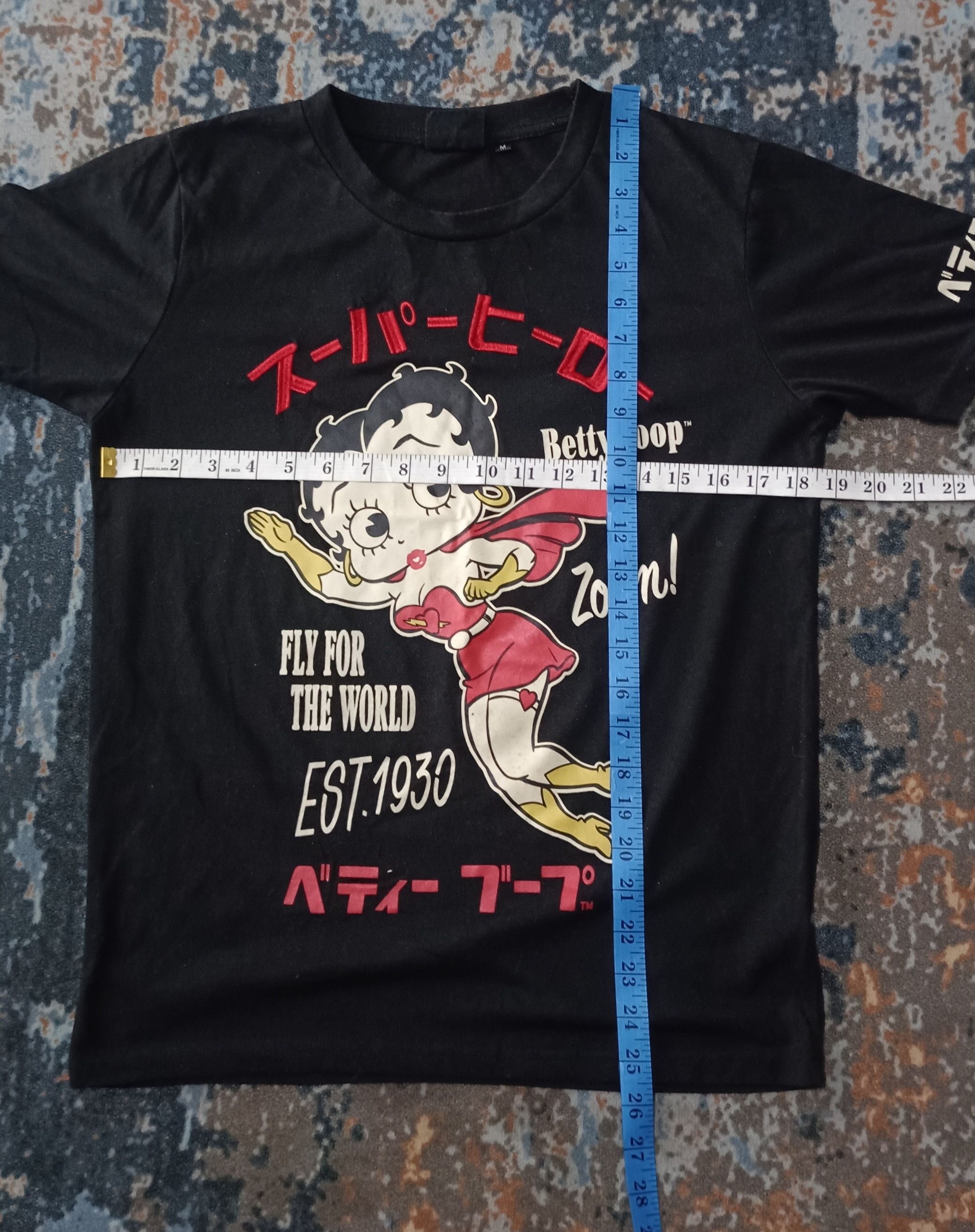Anime × Cartoon Network Betty Boob Fly For The World Embroidered Size US S / EU 44-46 / 1 - 8 Thumbnail