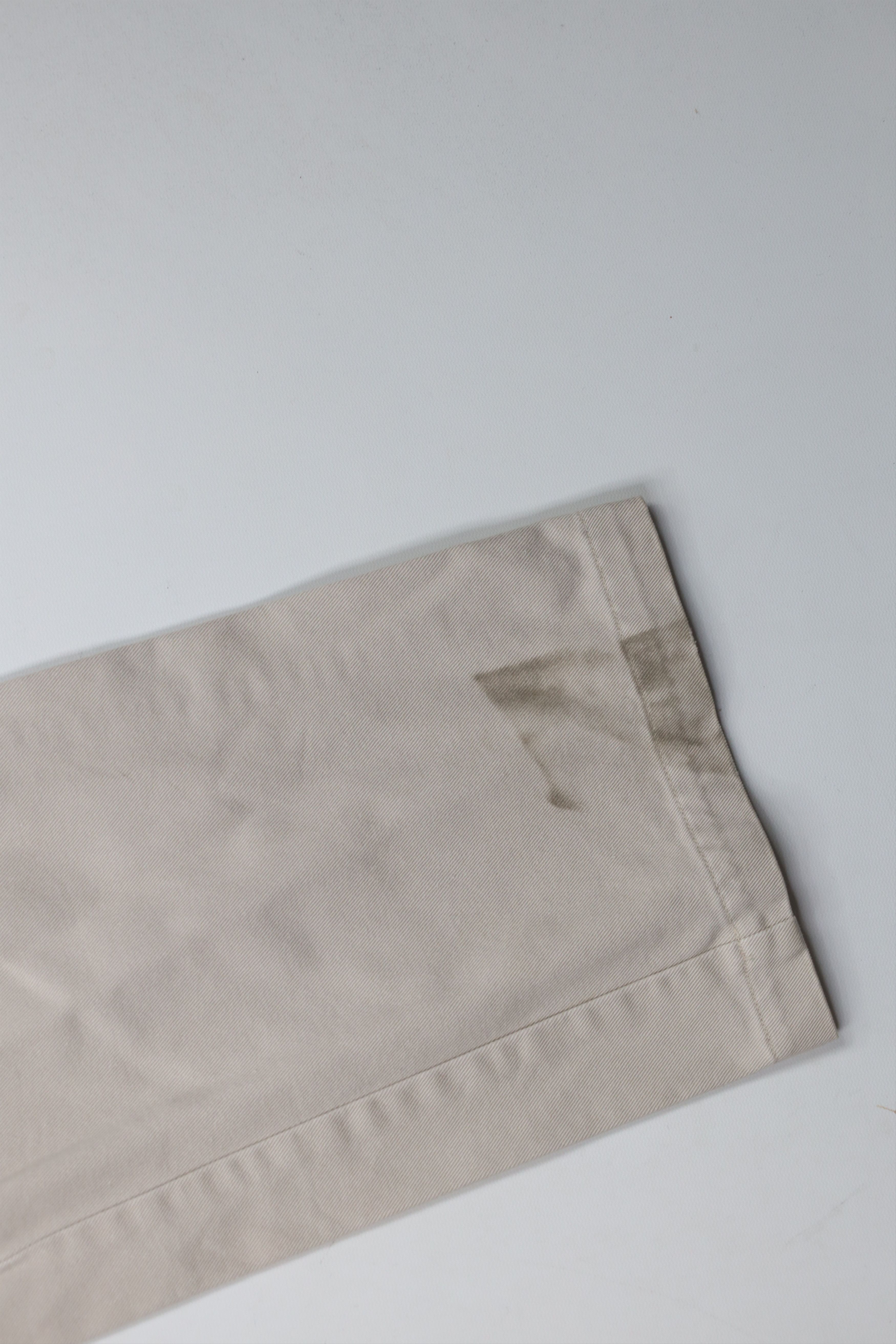 Orvis × Vintage Vintage 90s Orvis Heavy Leather Trim Wide Leg Pants Beige Size US 36 / EU 52 - 5 Thumbnail