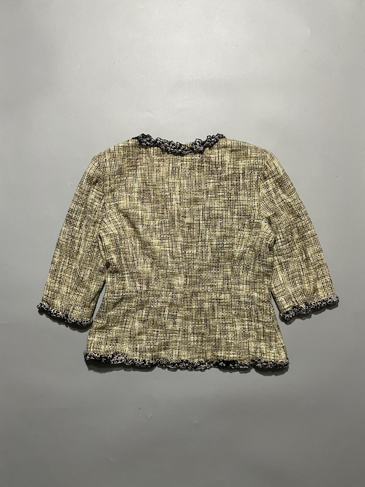 Chanel Chanel 2003 Collarless Tweed Jacket Size S / US 4 / IT 40 - 12 Thumbnail