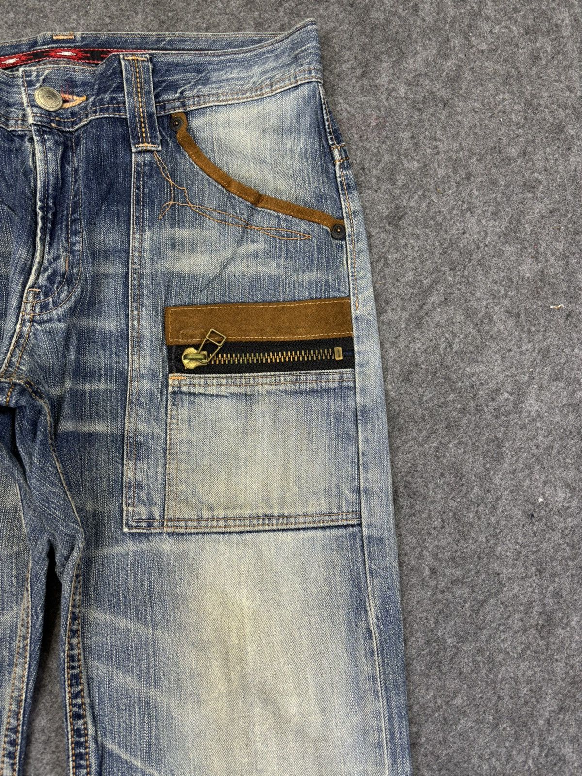 Edwin EDWIN Navajo Designer Stylish Fades Bush Pant Denim F862 Size US 33 - 3 Thumbnail