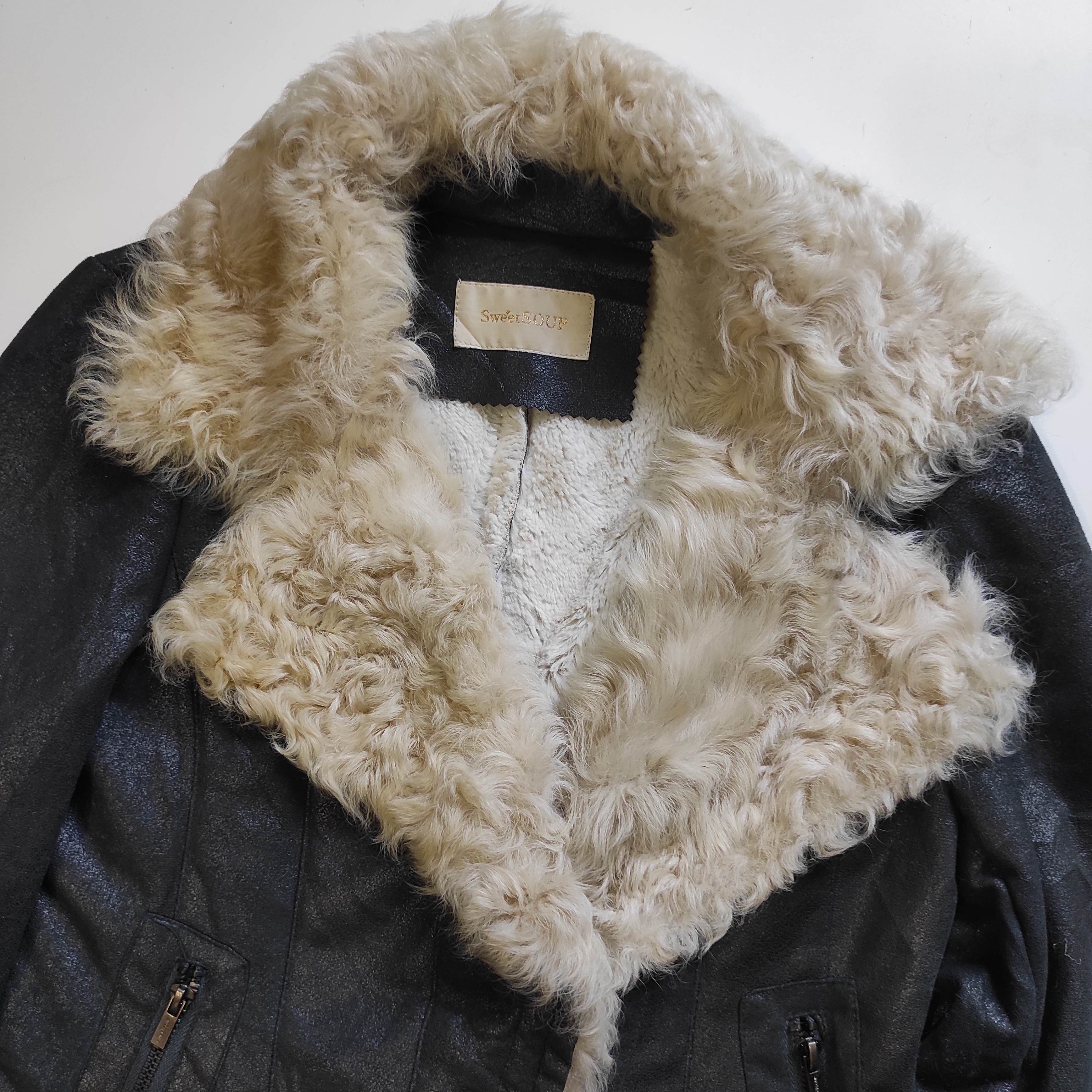 If Six Was Nine Sweet SOUP Fur Jacket ifsixwasnine lgb Style Size S / US 4 / IT 40 - 4 Thumbnail