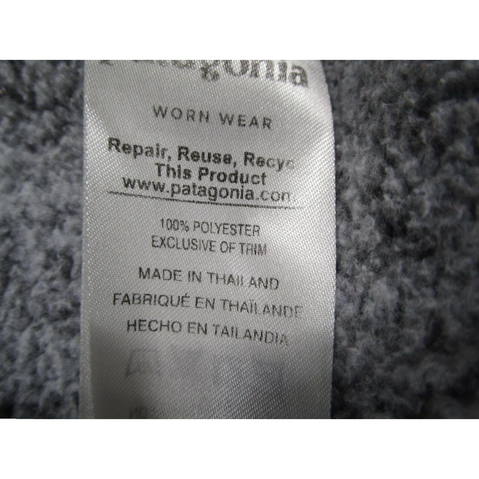 Patagonia Patagonia Pullover 1/4 Zip Womens Medium Gray Heather Fleece Knit Sweater Size M / US 6-8 / IT 42-44 - 4 Thumbnail